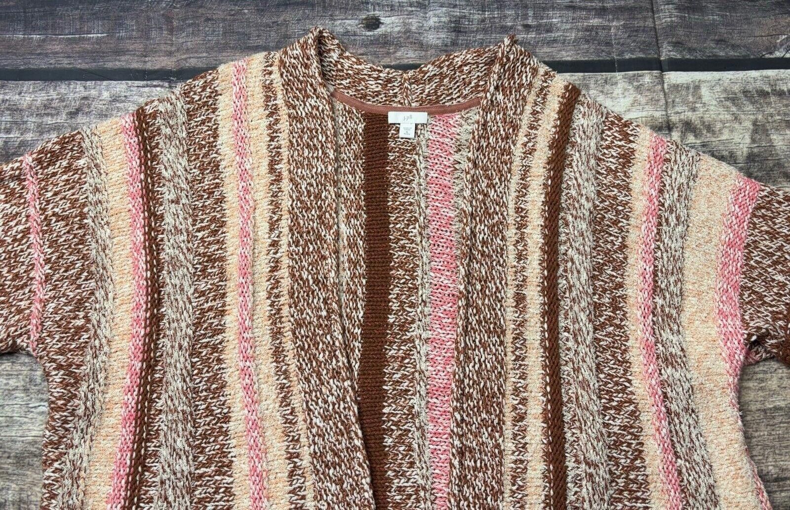 J. Jill J Jill Cardigan Sweater Women's XL Petite Open Chunky Knit Size XL / US 12-14 / IT 48-50 - 4 Thumbnail