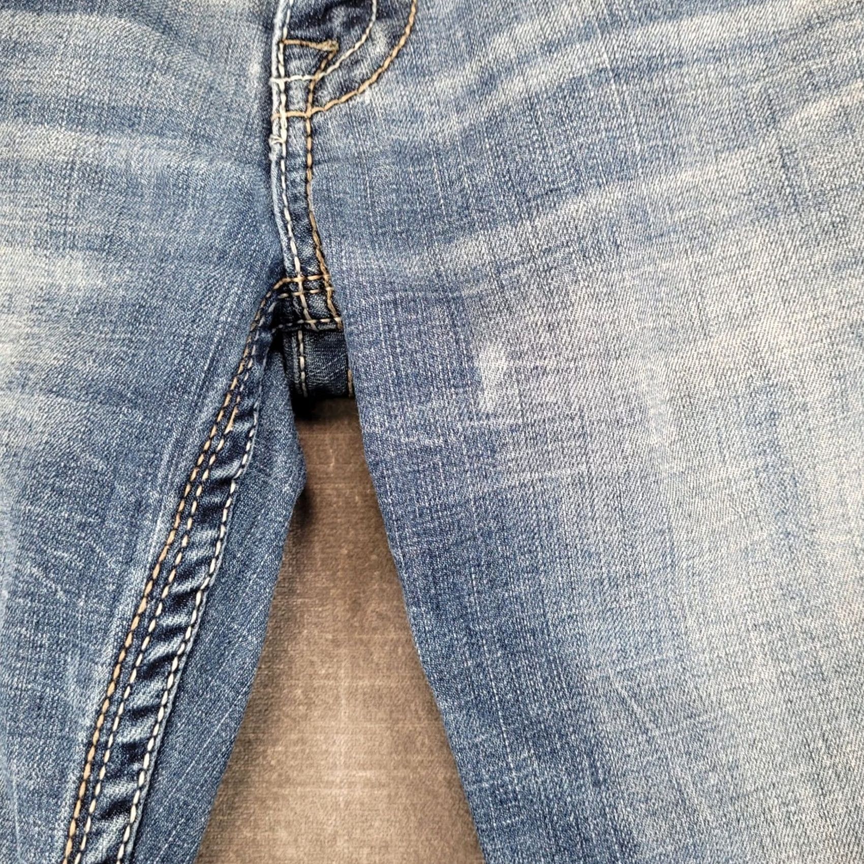 BKE BKE Jake Straight Jeans Mens 30x29 Blue Distressed Stretch Zip Button Ready to Ship Old Navy? Size US 30 / EU 46 - 5 Thumbnail