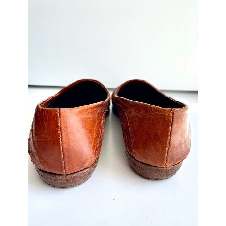 Vintage Vintage Joan & David Woven Leather Loafers Italy 9.5 Huarach Size US 8.5 / IT 38.5 - 4 Thumbnail