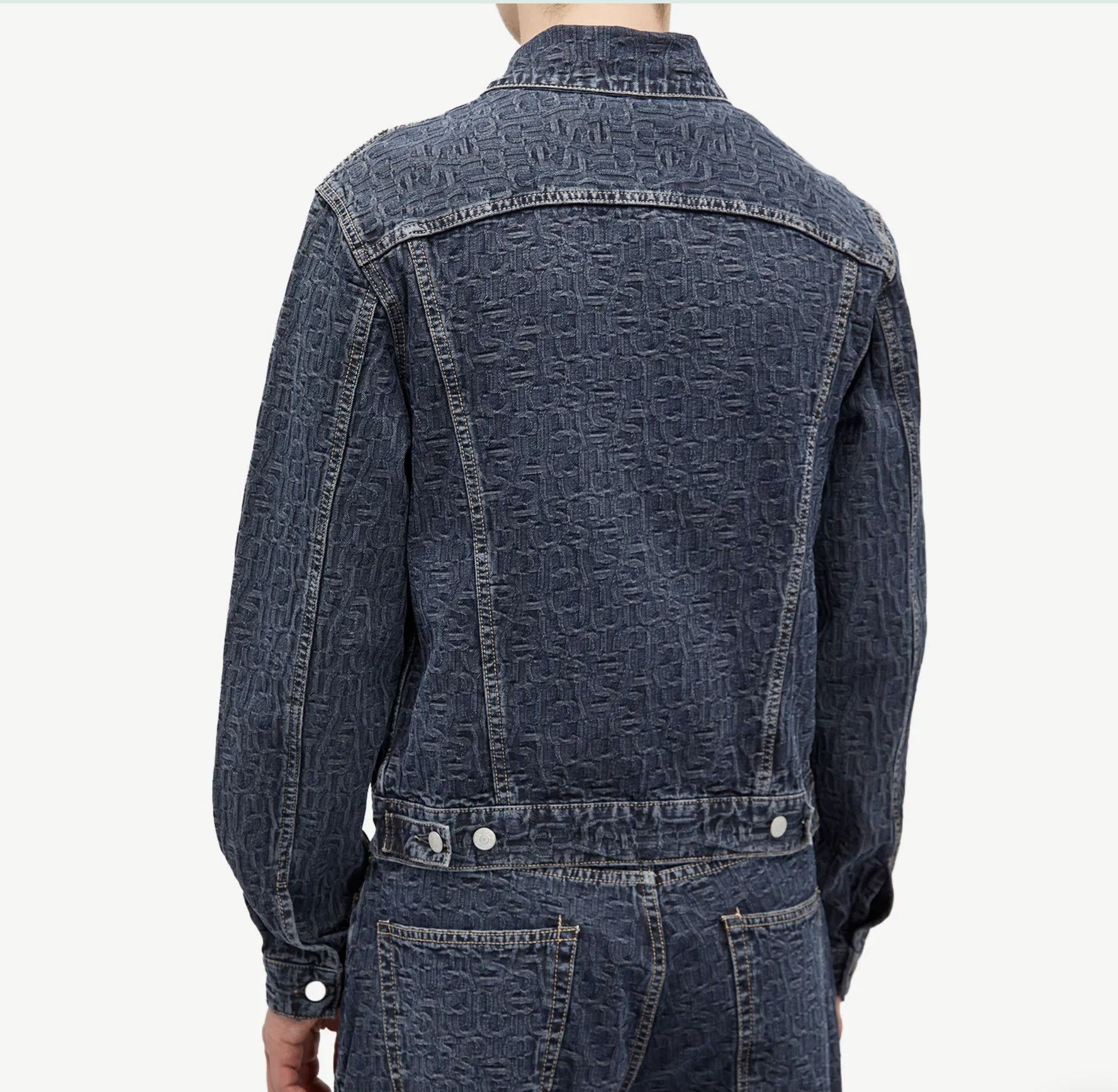 Acne Studios Rye Monogram Jacquard Denim Jacket Size US M / EU 48-50 / 2 - 3 Thumbnail