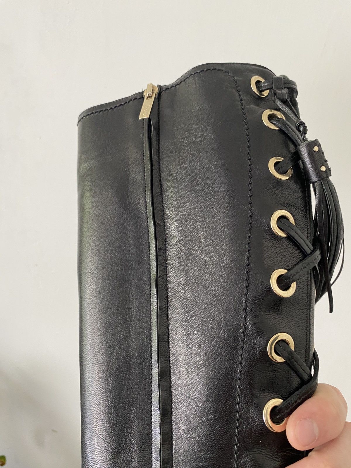 Yves Saint Laurent Yves Saint Laurent Vintage Avant Garde Hight Boots Size US 7 / IT 37 - 11 Thumbnail