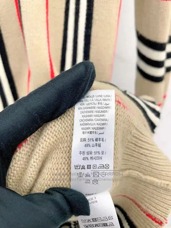 Burberry Burberry Khaki Wool Long Sleeve Knit Sweater. Size S / US 4 / IT 40 - 6 Thumbnail
