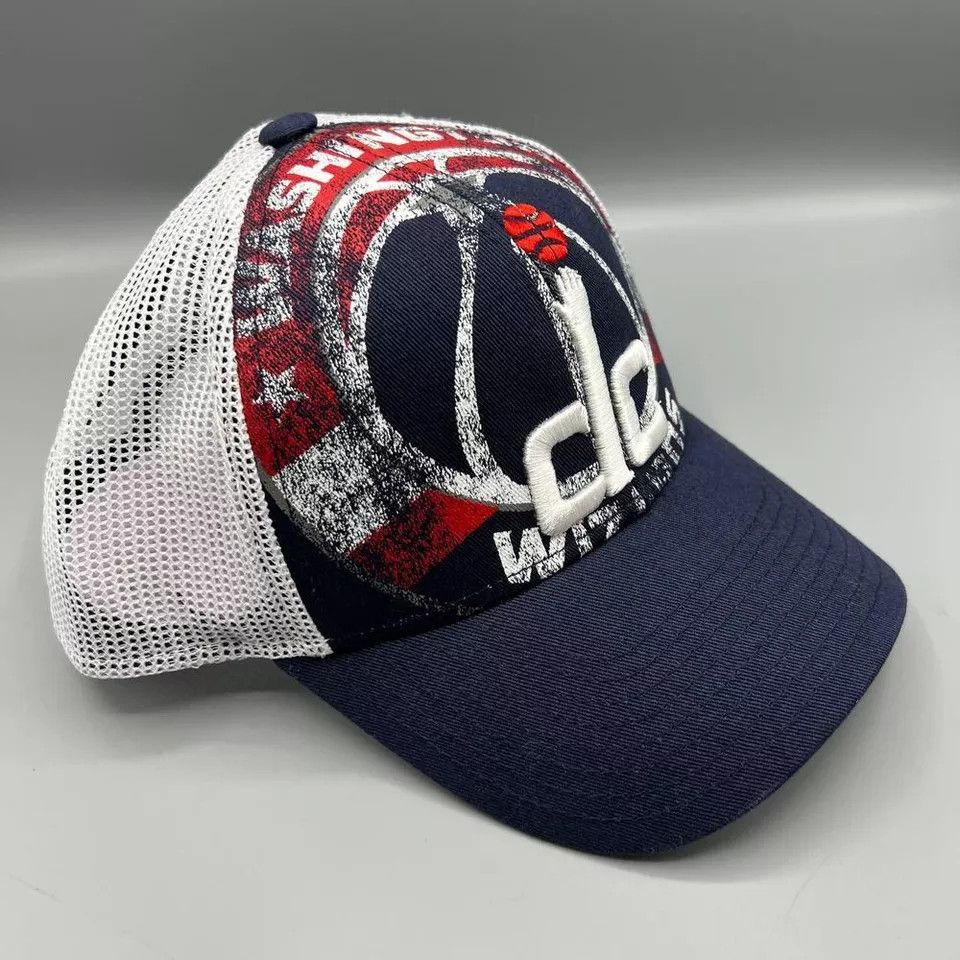 Adidas Washington Wizards Trucker Hat Men Adidas Snap Back Cap New Size ONE SIZE - 3 Thumbnail