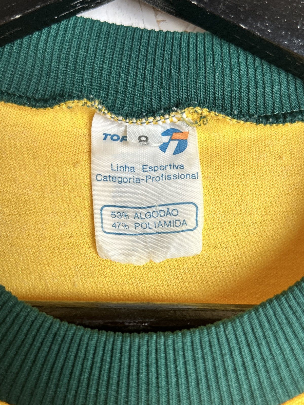 Vintage 80s Vintage Brazil 1983 CBF Topper Home Kit Soccer Jersey Size US M / EU 48-50 / 2 - 9 Thumbnail