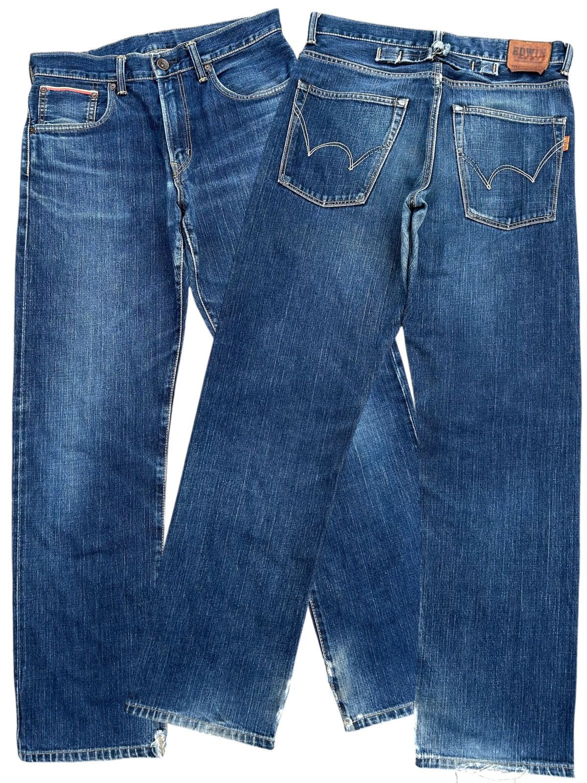 Kapital VINTAGE EDWIN 505Z SELVEDGE BUCKLE BACK DENIM JEANS Size US 32 / EU 48 - 1 Thumbnail