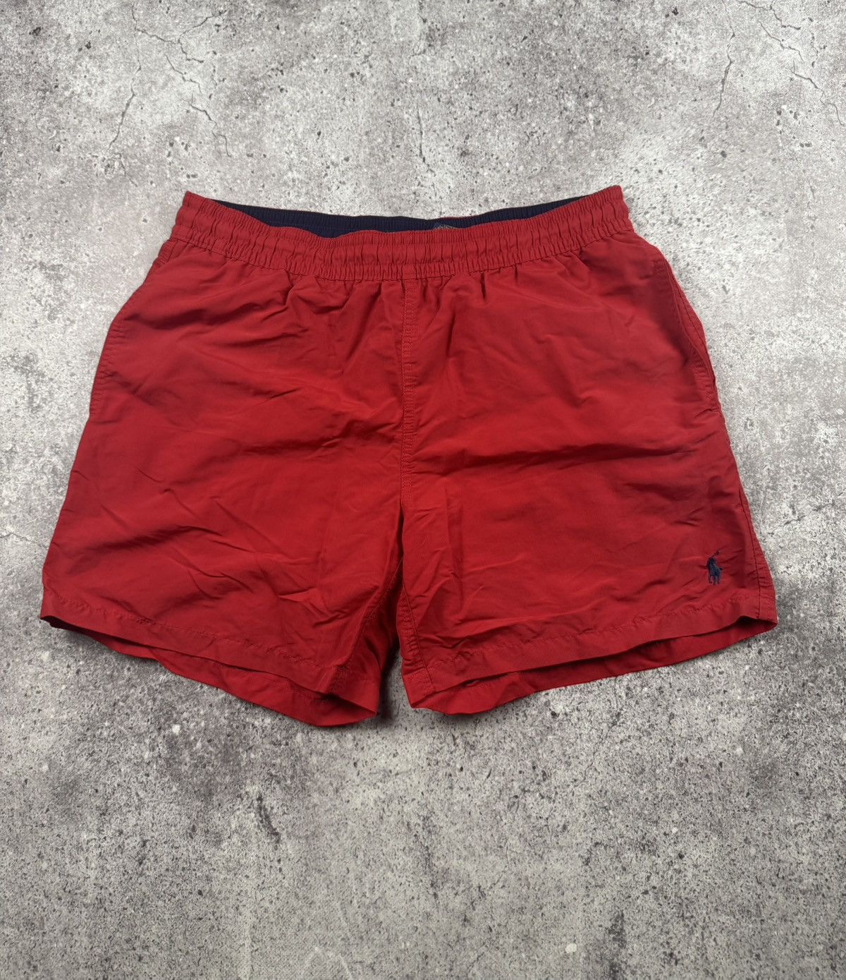 Polo Ralph Lauren Vintage 90's Polo Ralph Lauren Nylon Red Casual Shorts Faded Size US 32 / EU 48 - 1 Thumbnail