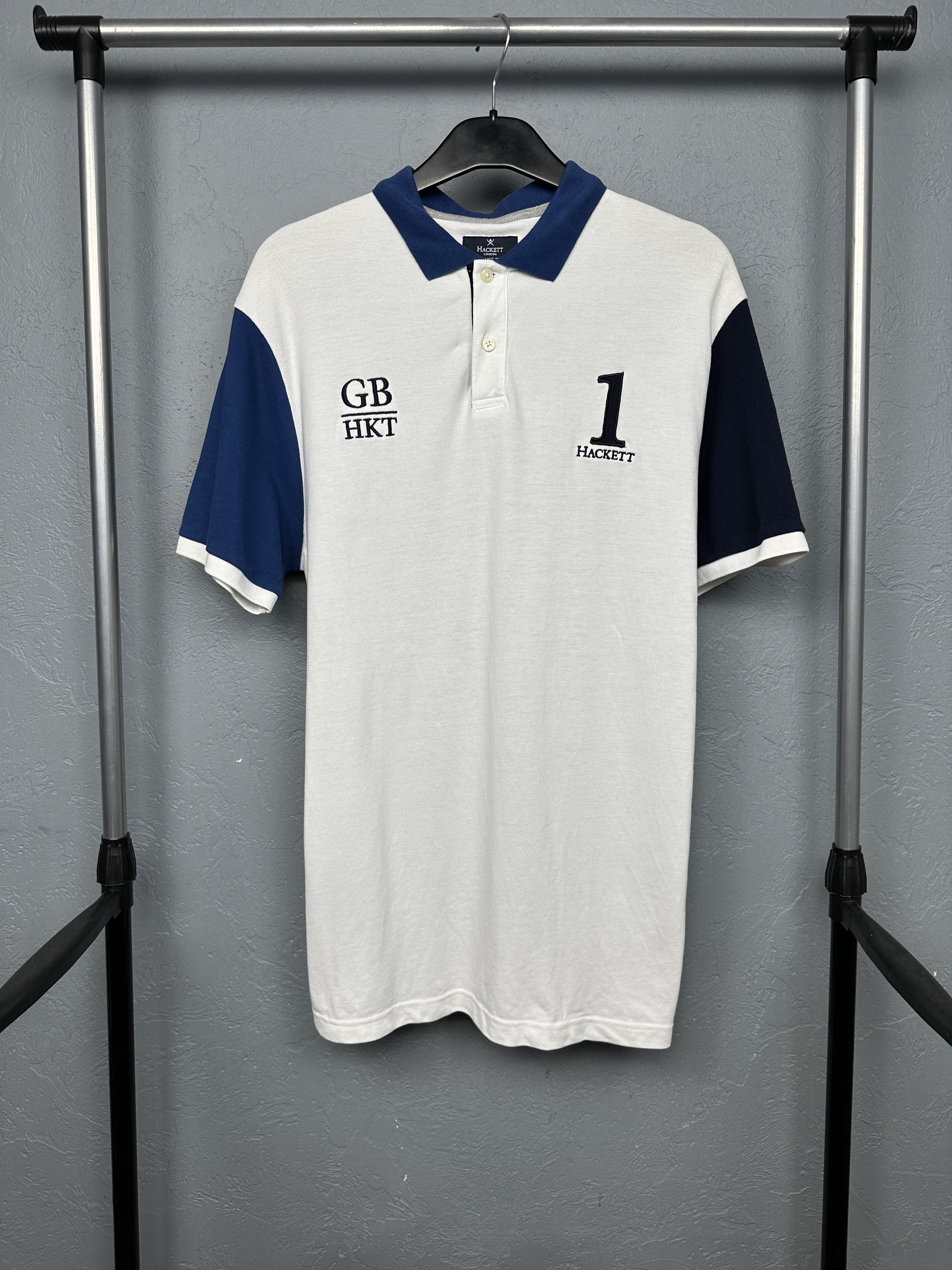 Hackett Hackett Vintage Mens Polo Shirt Size US L / EU 52-54 / 3 - 1 Thumbnail