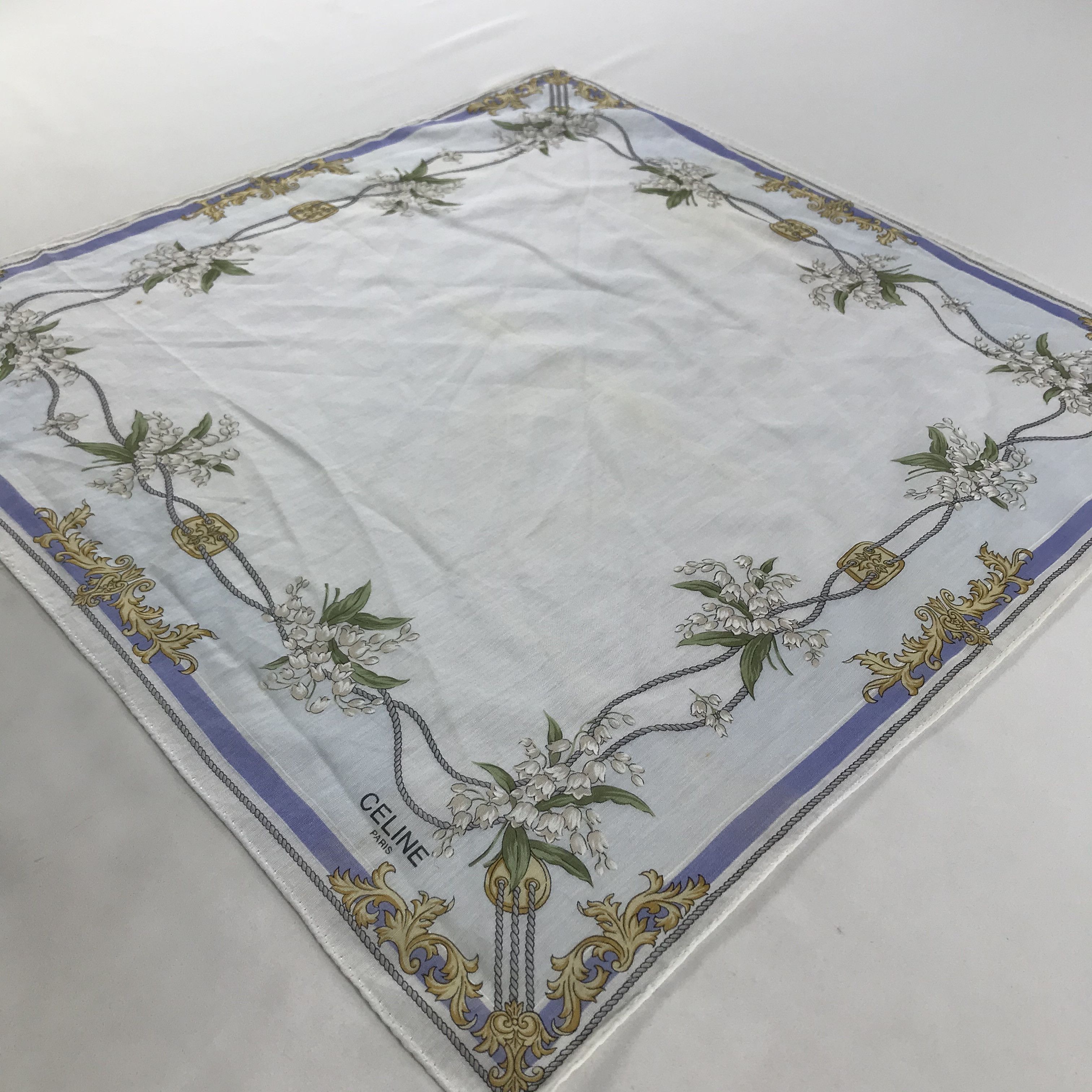 Celine × Vintage Celine Bandana / Handkerchief / Neckerchief - S1681 Size ONE SIZE - 2 Thumbnail
