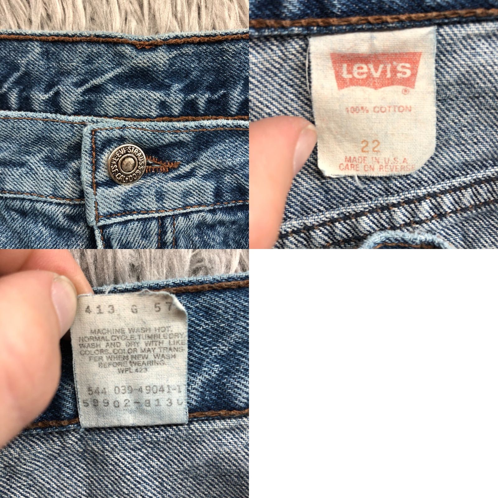Levi's VINTAGE Levi's Jeans Size 22 34x30 Womens Blue High Rise Taper Mom Levi's 500 Series Regular Denim 5-Pocket Mens Womens Girls Size 40" / US 18 - 9 Thumbnail