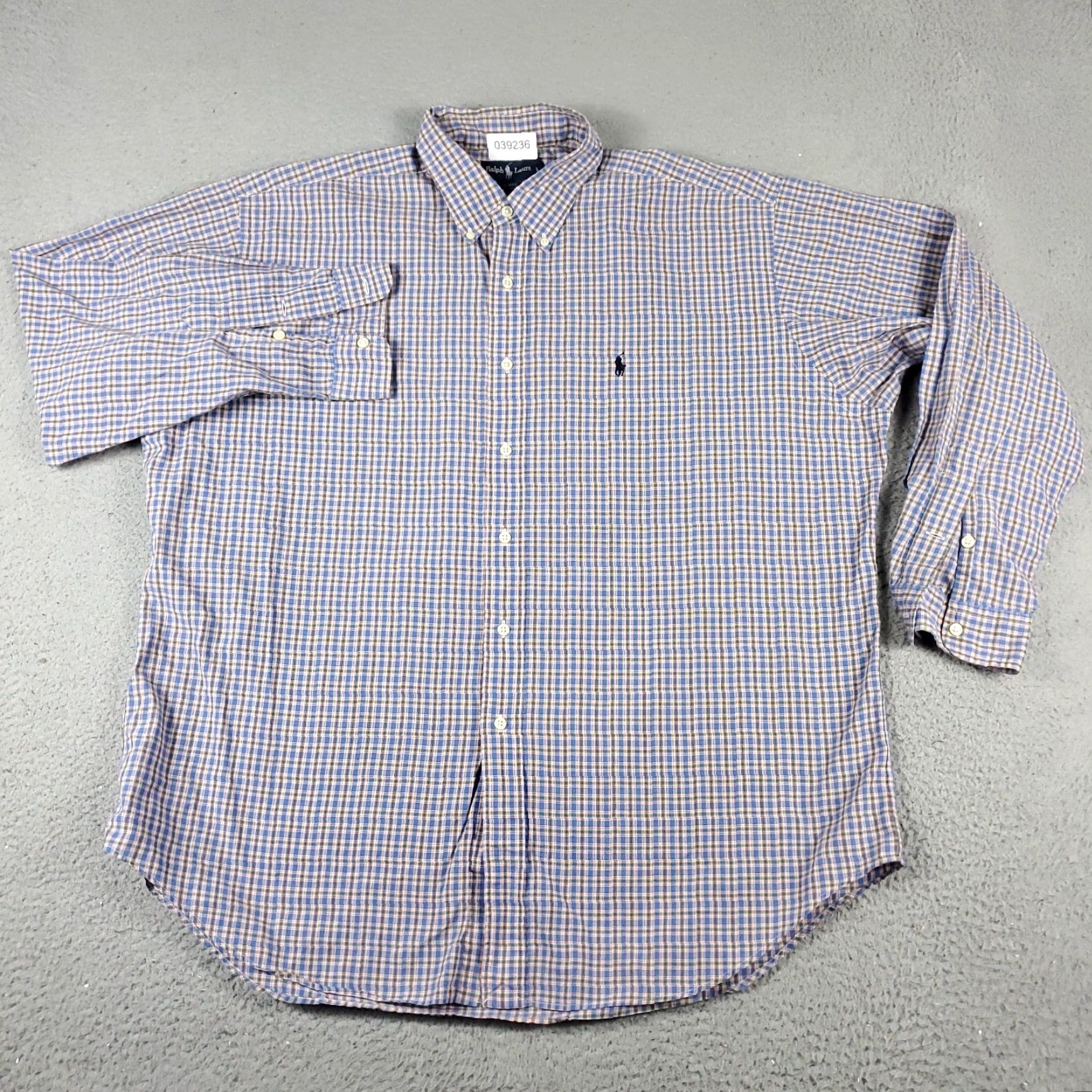 Ralph Lauren Ralph Lauren Shirt Mens XL Blue Plaid Button-Down Casual Classic Polo Collared Long Sleeve X-Large Colourful Preppy Mens Size US XL / EU 56 / 4 - 3 Thumbnail