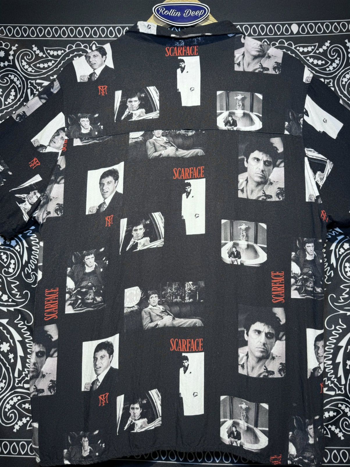 Universal Studios Scarface All Over Print Button Ups Shirt Size US M / EU 48-50 / 2 - 4 Thumbnail