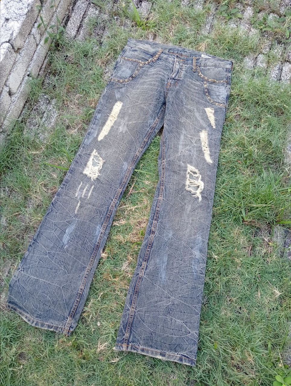 semanticdesign Vintage Semantic Design Japan Studded Bootcut Jeans Size US 32 / EU 48 - 2 Thumbnail