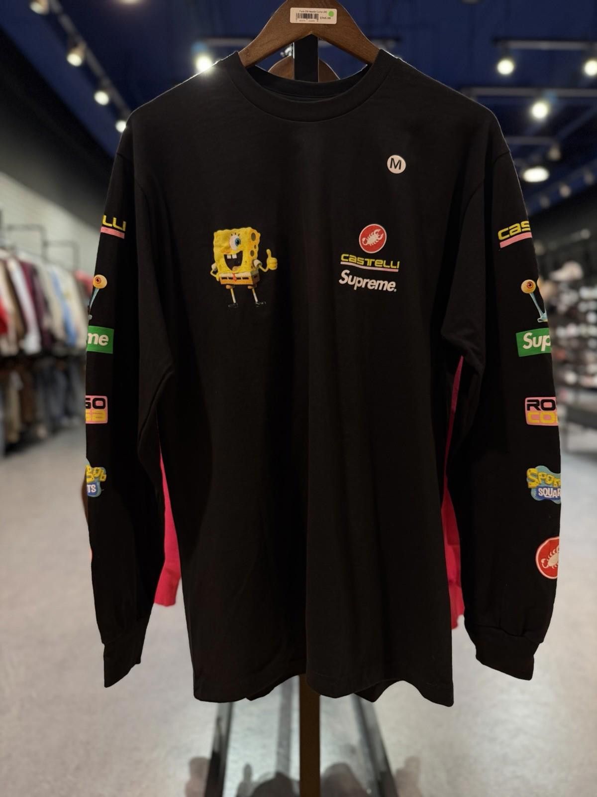Supreme Supreme SpongeBob/Castelli Racing L/S Tee Black Medium Size US M / EU 48-50 / 2 - 2 Thumbnail