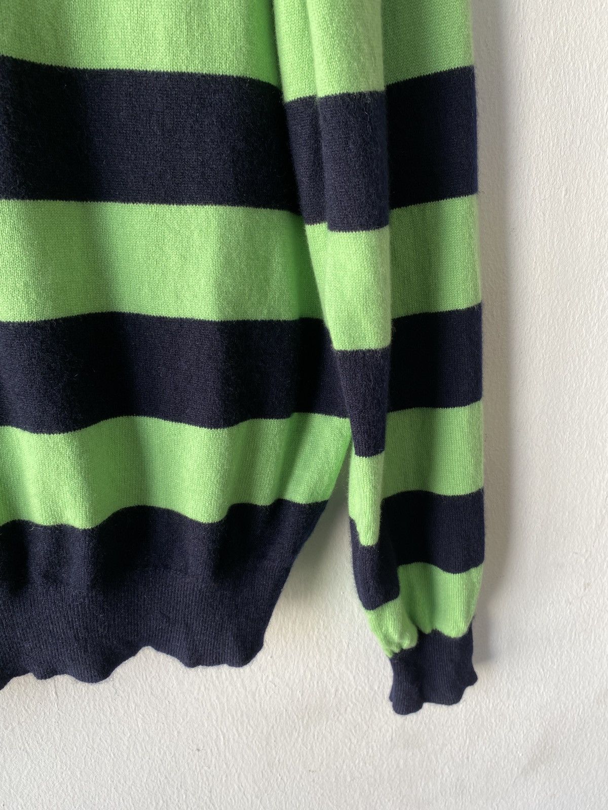 Faconnable 2000s - Faconnable Striped Button Up Sweatshirt Size US L / EU 52-54 / 3 - 8 Thumbnail