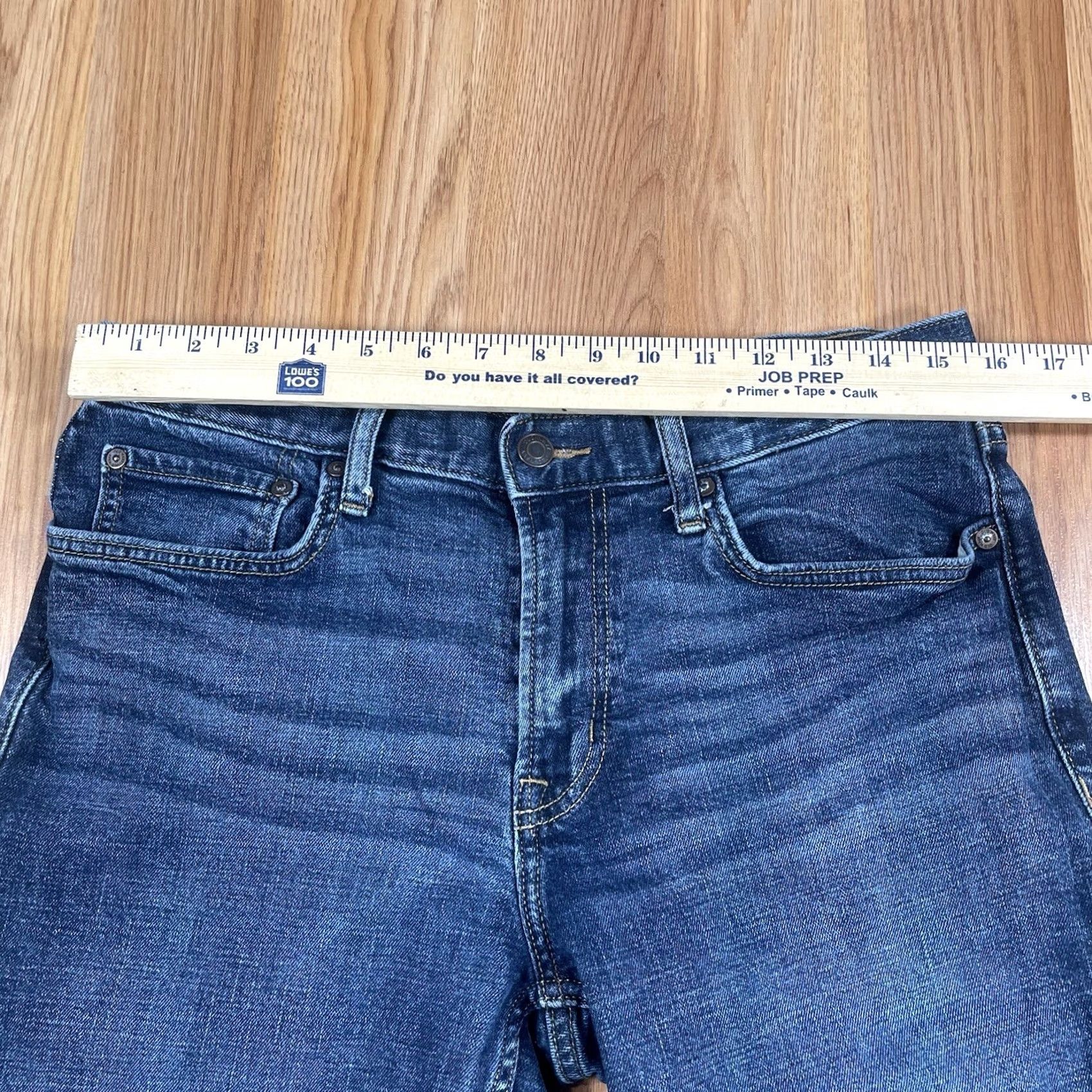 Old Navy Old Navy Jeans Mens 32Wx34L Loose Straight Leg Long Blue Wash Denim Cotton Blend Size US 32 / EU 48 - 3 Thumbnail