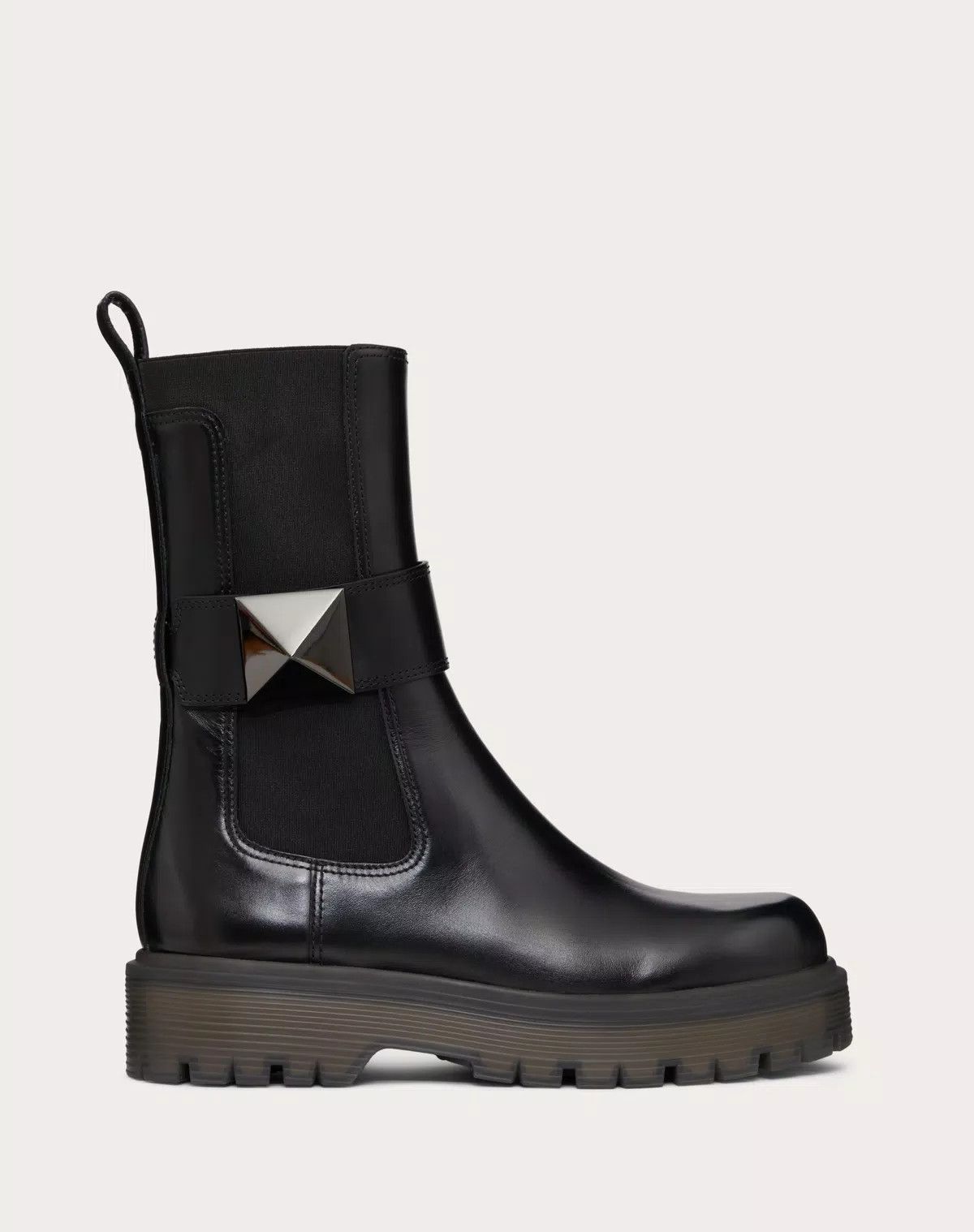 Valentino o1s1wg110426 One Stud Beatle 45mm Boots in Calfskin Black Size US 6.5 / IT 36.5 - 1 Thumbnail