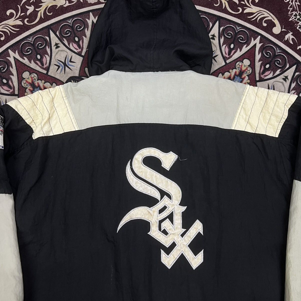 MLB Vintage 90s Chicago White Sox Starter Pullover Jacket Size US L / EU 52-54 / 3 - 14 Thumbnail
