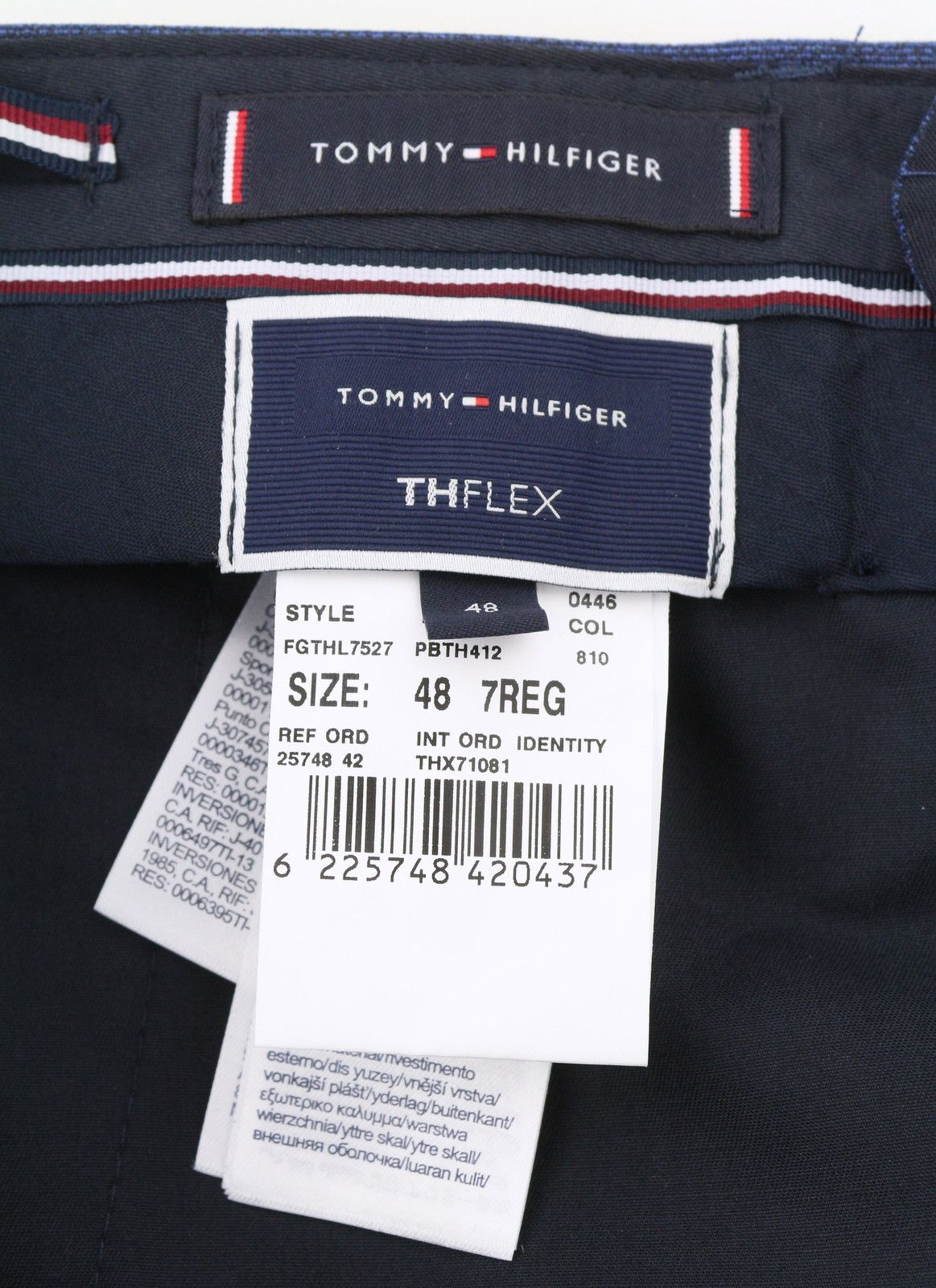 Tommy Hilfiger THFLEX MICRO STRUCTURE EU48 Blue Wool Blend 87473 Size US 32 / EU 48 - 7 Thumbnail