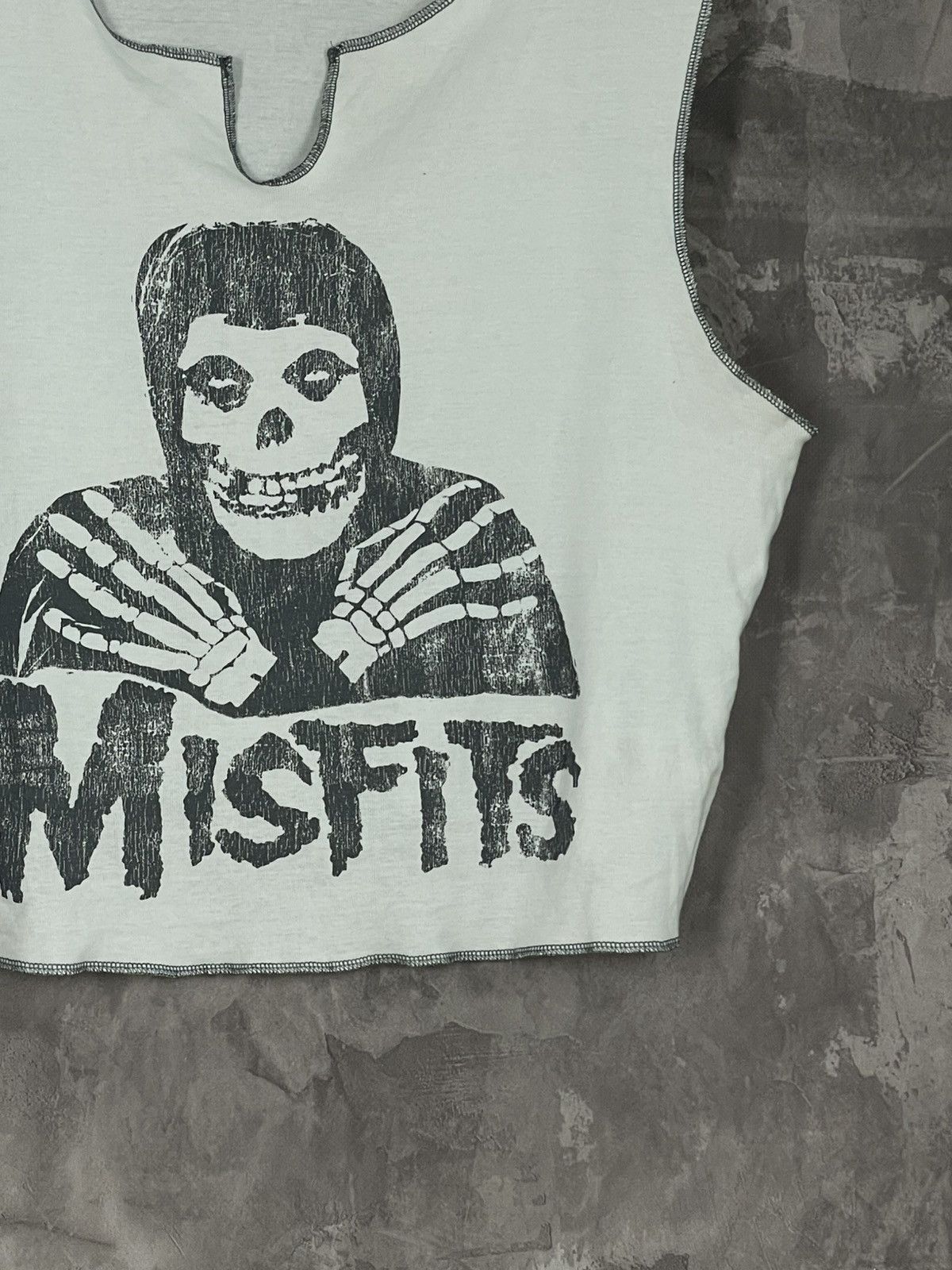 Hysteric Glamour × Vintage Y2k Misfits Big Logo Skull Avant Garde Rock Cute Tank top Size L / US 10 / IT 46 - 6 Thumbnail