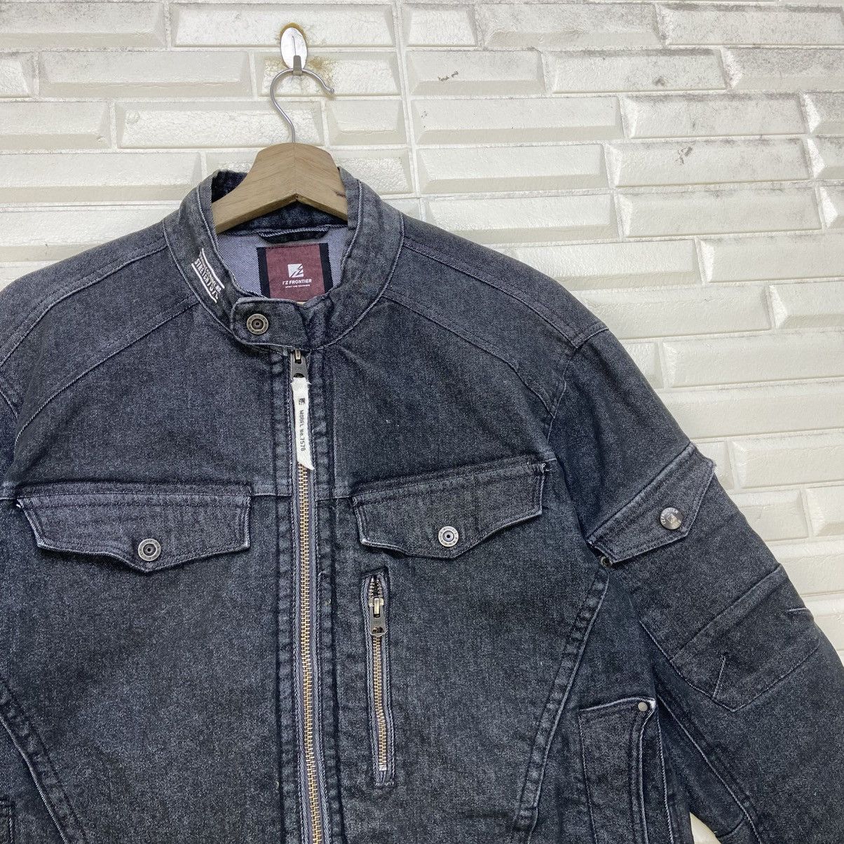Japanese Brand Japanese Brand I’z Frontier Biker Stretch Denim Jacket Size US S / EU 44-46 / 1 - 9 Thumbnail