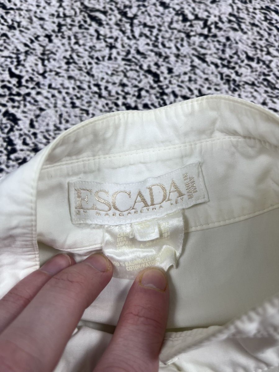 Escada Vintage Escada by Margaretha Ley Gold Embroidered Blouse Size XS / US 0-2 / IT 36-38 - 9 Thumbnail