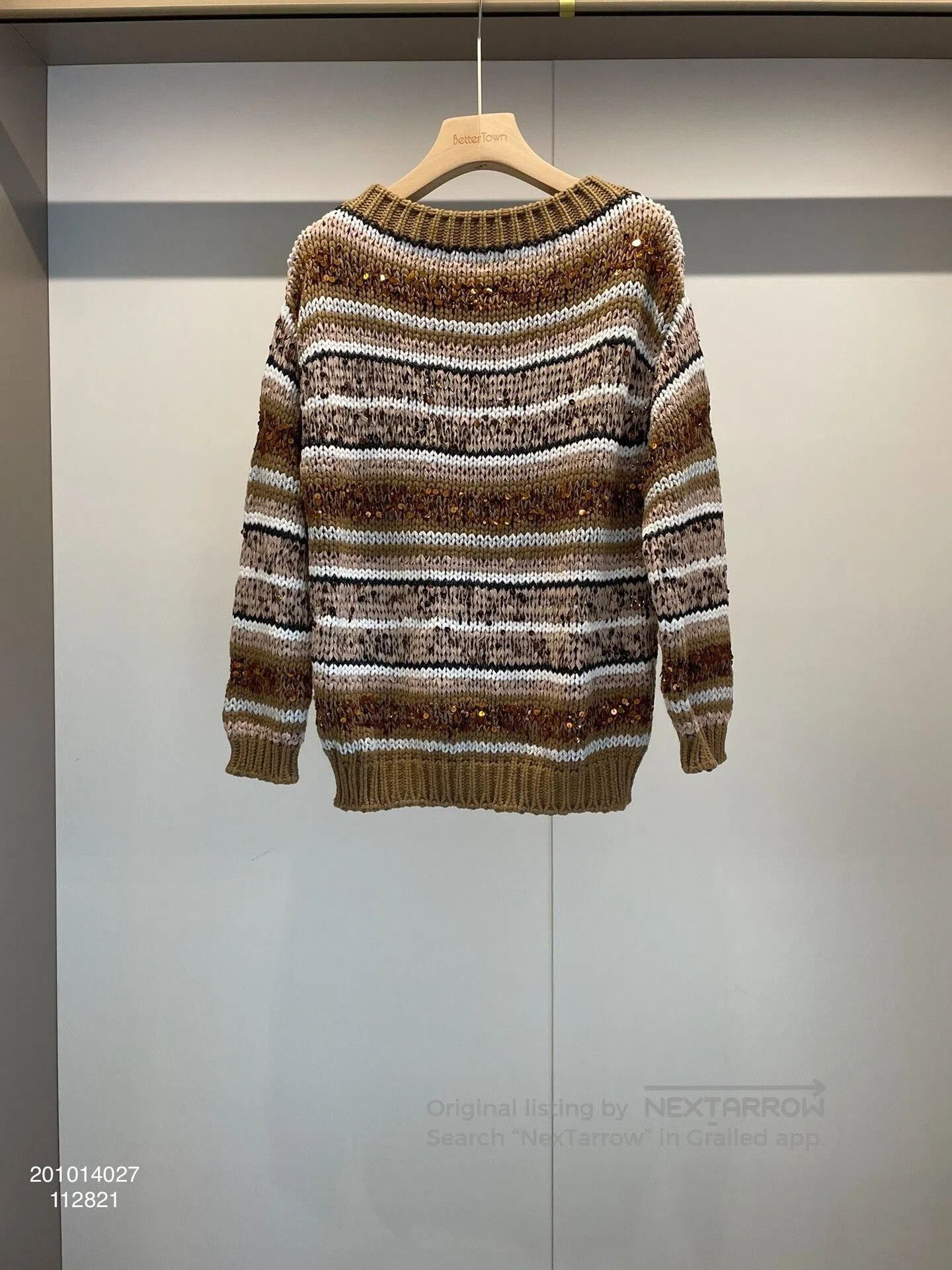 Brunello Cucinelli Sequin Cotton Sweater.