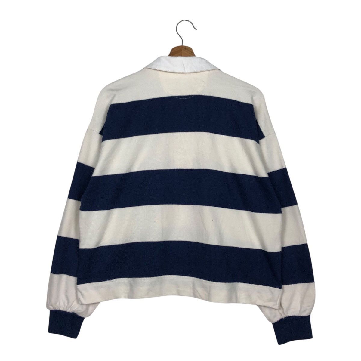 Japanese Brand 📌Vintage Cropped Sweatshirt Collar Striped Design Gap Size US S / EU 44-46 / 1 - 9 Thumbnail