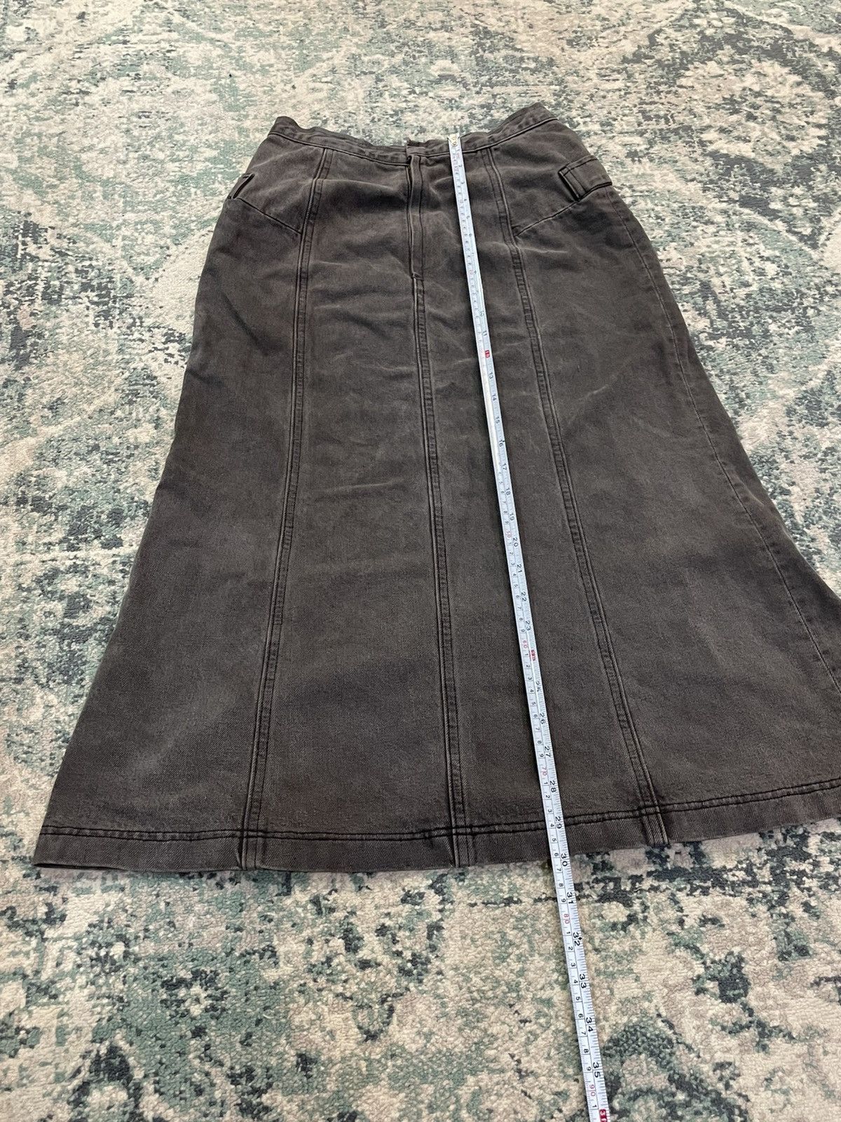 Comme des Garcons SS02 Comme des Garcons Black Denim Double Pocket Skirt Size 24" / US 00 / IT 34 - 7 Thumbnail