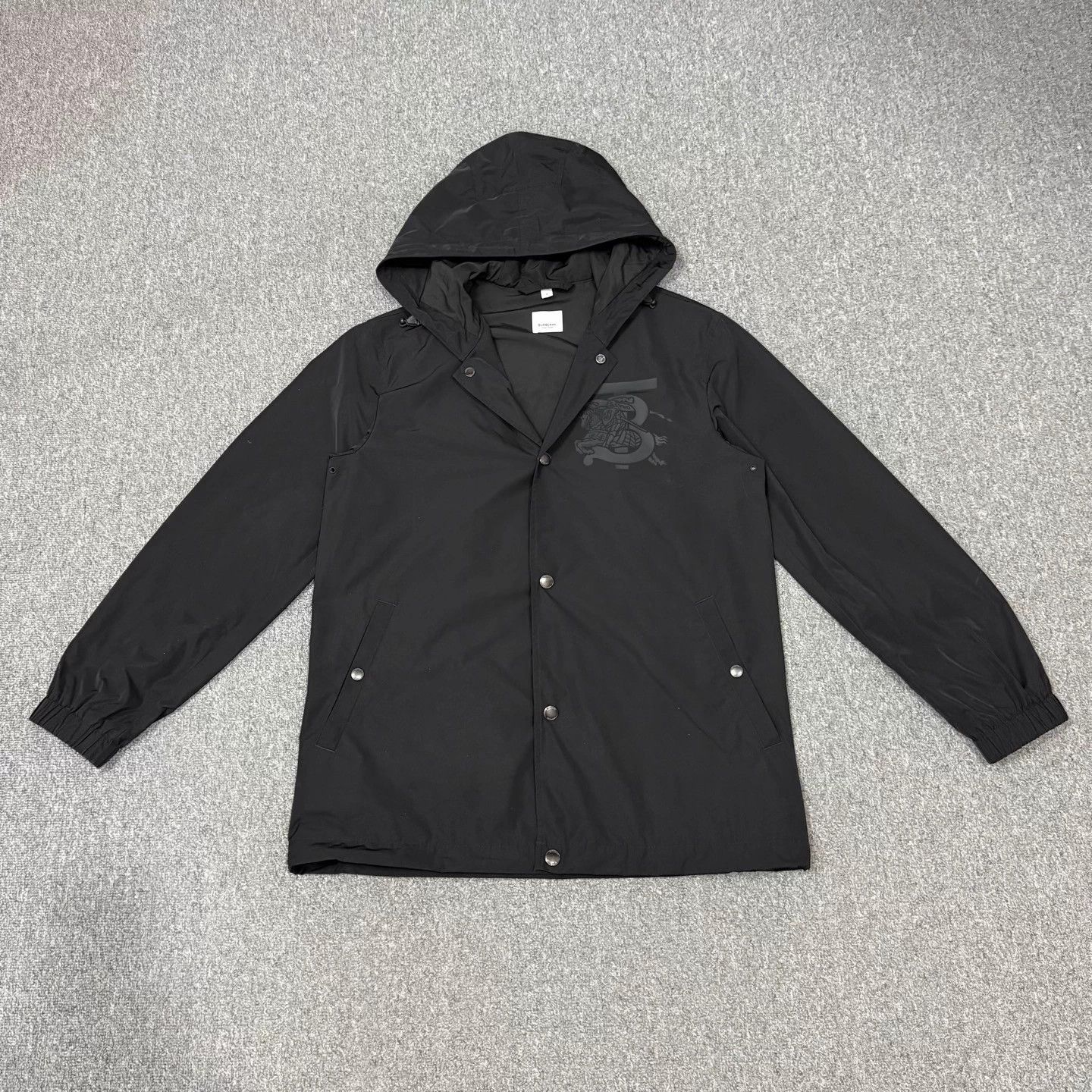 Burberry Burberry Black Equestrian Knight Hooded Jacket S Size US S / EU 44-46 / 1 - 1 Thumbnail
