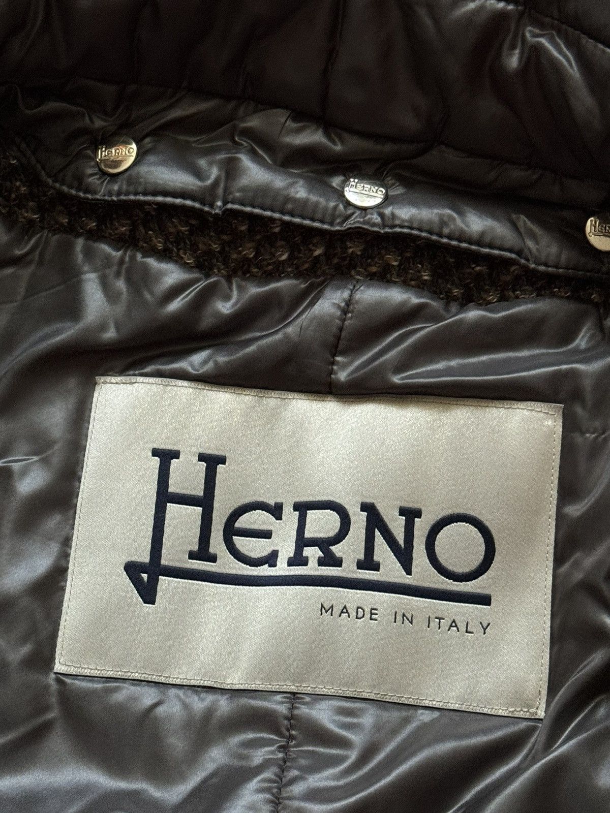 Designer × Herno Herno 46 WMNS GIACCONE HALF COAT long jacket Size L / US 10 / IT 46 - 13 Thumbnail