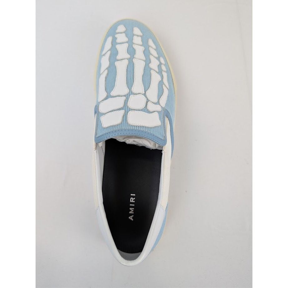 Amiri o1rshd1 Corduroy Skel Toe Slip On in Light Blue/White Size US 13 / EU 46 - 17 Thumbnail