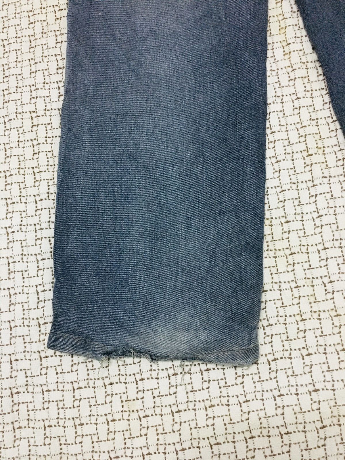 Japanese Brand Brappers Soft Denim Distressed Jeans (17) Size US 27 - 12 Thumbnail