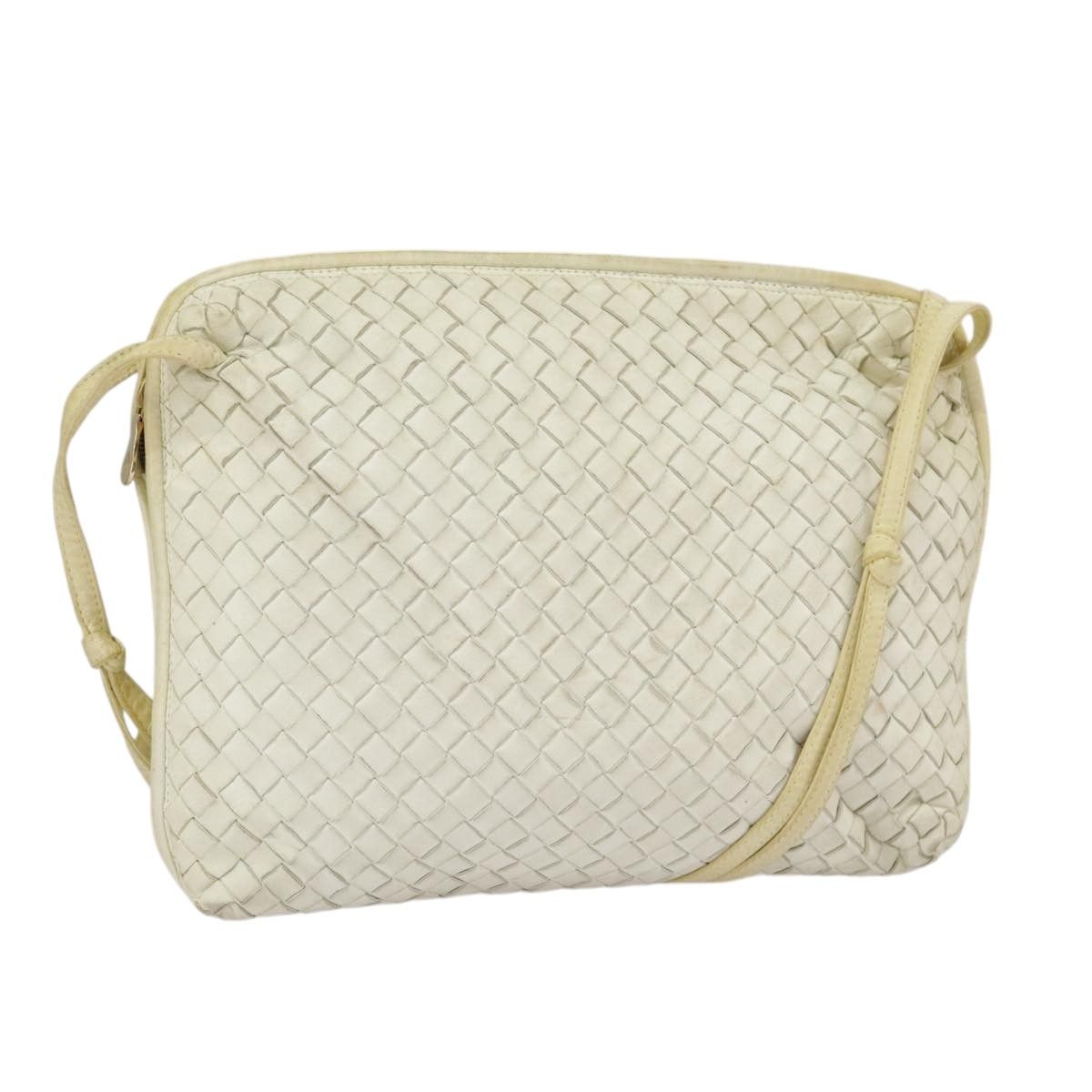 Bottega Veneta Intrecciato White Leather Shoulder Bag (Pre-Owned) Size ONE SIZE - 1 Thumbnail