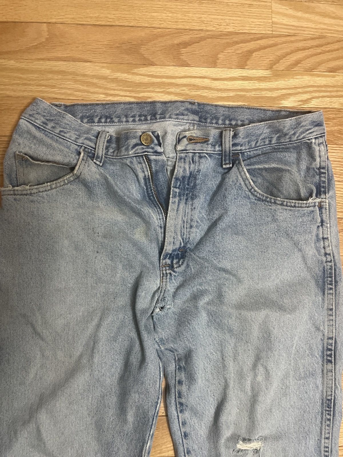 Rustler × Vintage Vintage 90’s Distressed Rustler Jeans Size US 33 - 2 Thumbnail