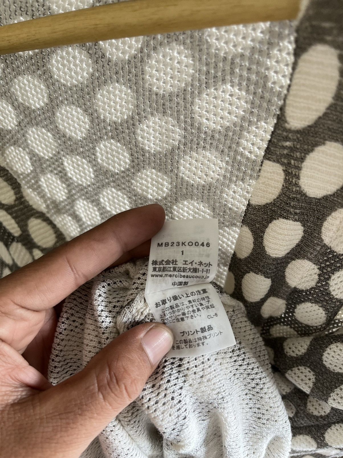 Issey Miyake Mercibeaucoup polkadot bat wings sweatshirt Size ONE SIZE - 8 Thumbnail