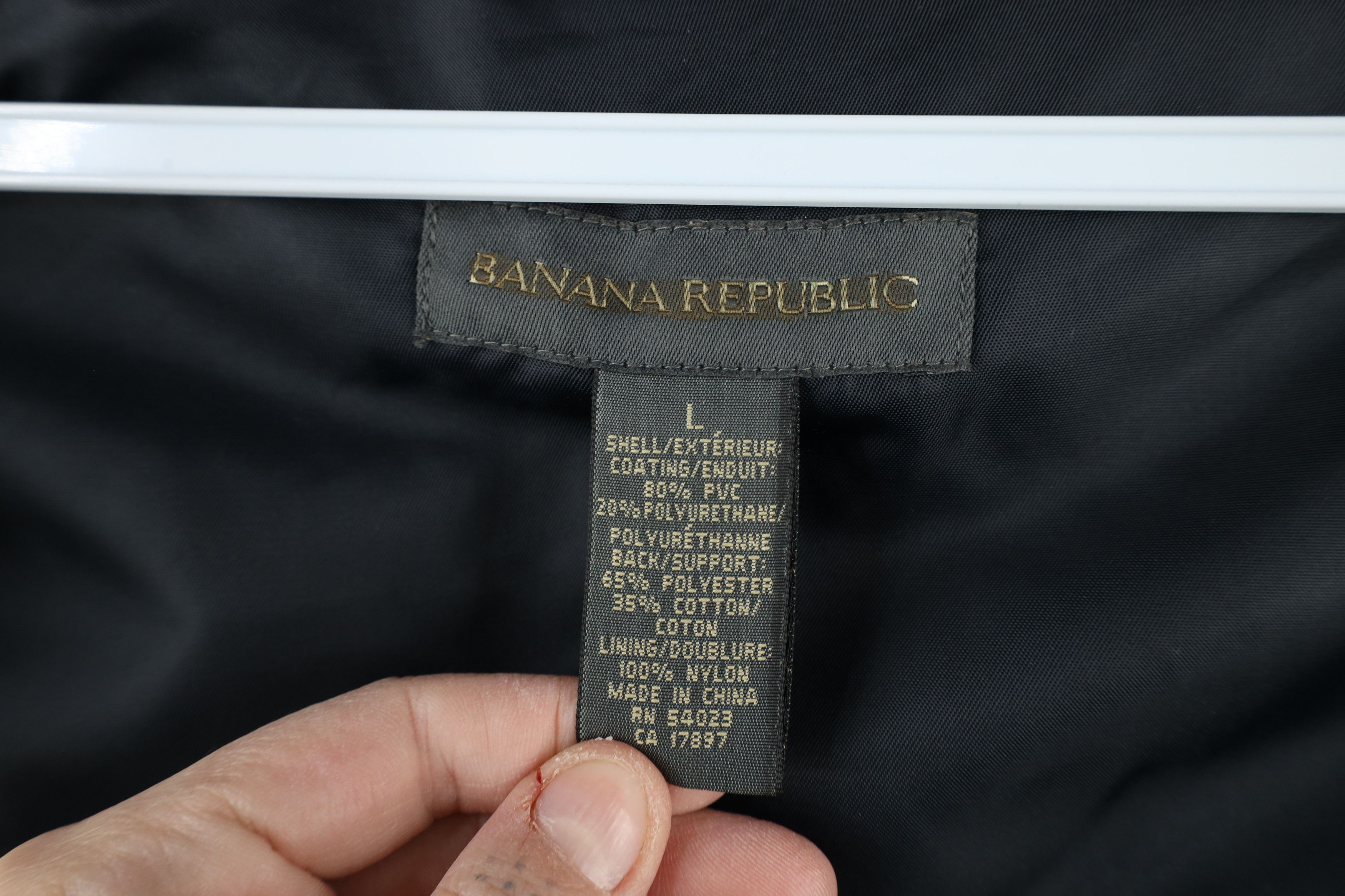 Banana Republic × Vintage Vintage Y2K 2000 Banana Republic Waterproof Bomber Jacket Size US L / EU 52-54 / 3 - 7 Thumbnail