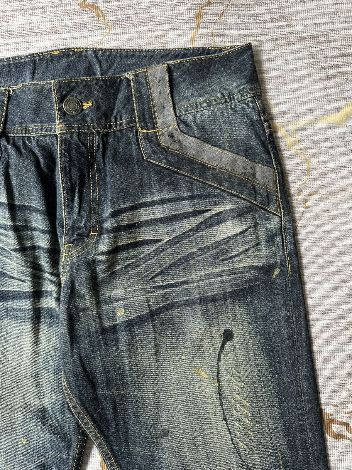Japanese Brand FLARE Japanese Brand Claw Marks Design Denim Size US 34 / EU 50 - 11 Thumbnail