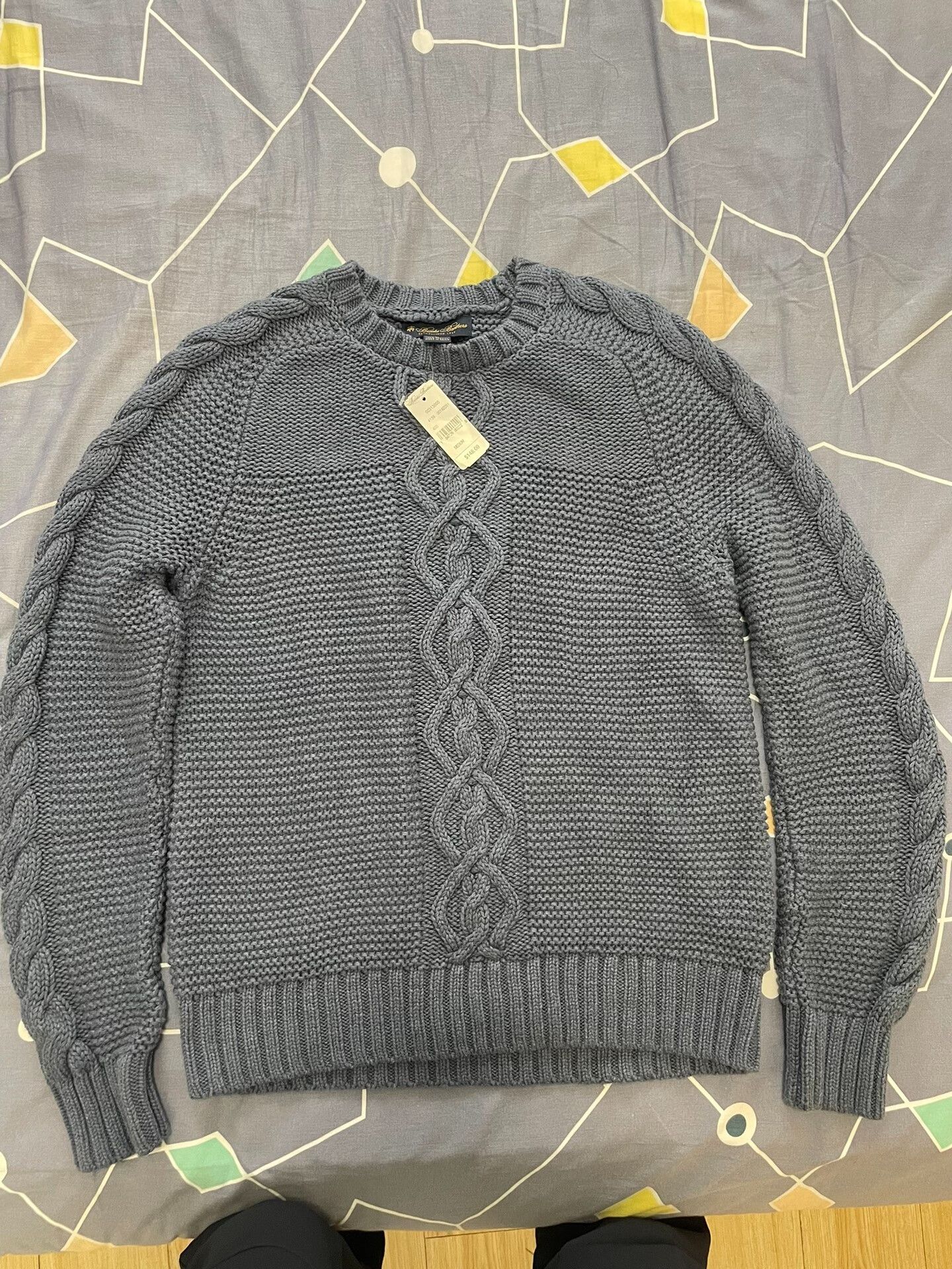 Brooks Brothers Brooks Brothers Men's Cable Knit Sweater Size US M / EU 48-50 / 2 - 1 Thumbnail