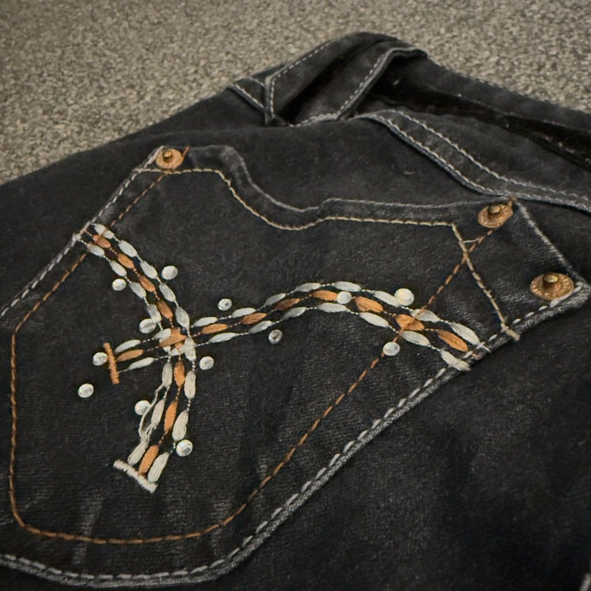 Hysteric Glamour 🔥 Crazy Sick Flared Low Rise Egoist Indigo Denim W30 Size 30" / US 8 / IT 44 - 8 Thumbnail