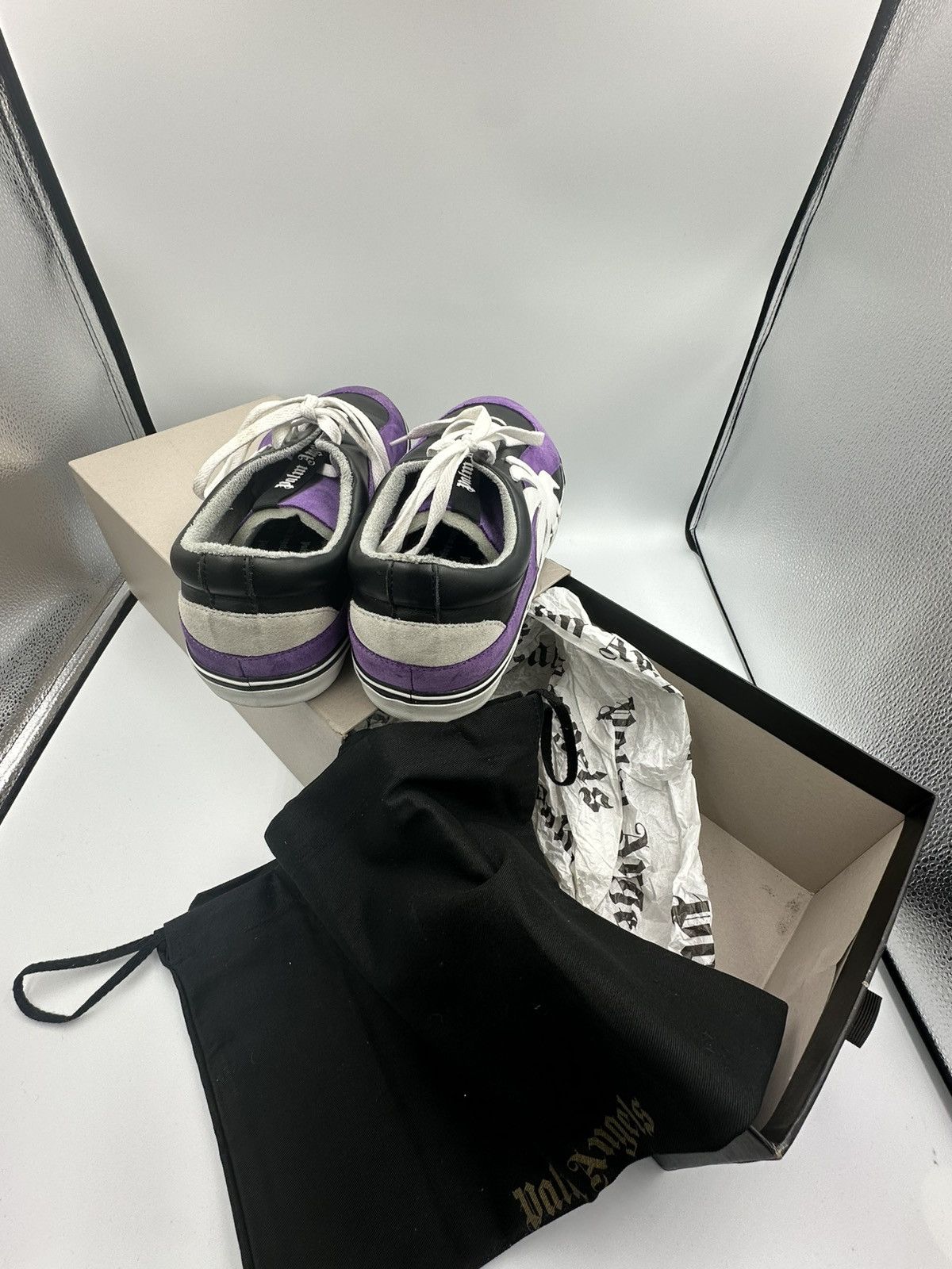 Palm Angels Palm Angles, Vulc Palm Low Purple White Size US 13 / EU 46 - 2 Thumbnail