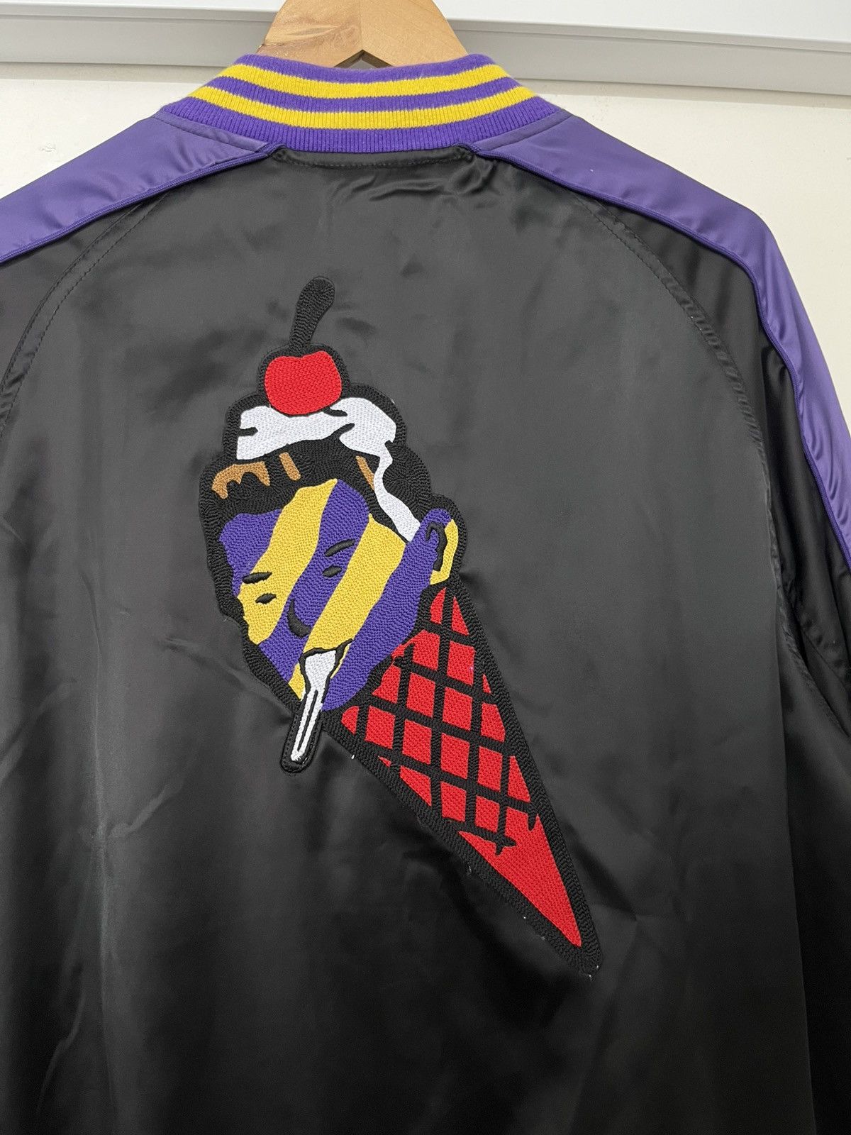Billionaire Boys Club × Icecream Vintage Y2K Icecream Varsity Flame Jacket Size US M / EU 48-50 / 2 - 6 Thumbnail