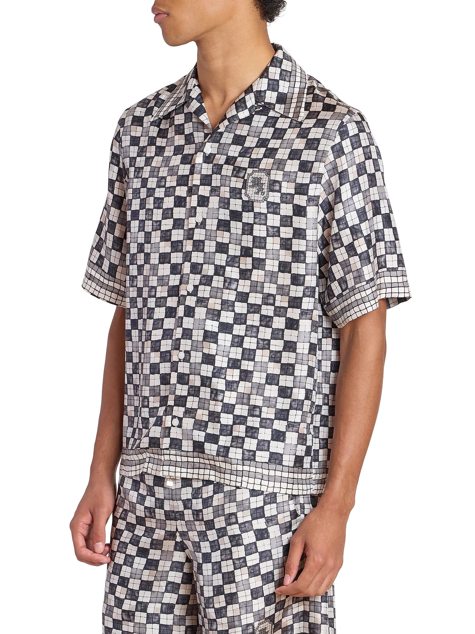 Amiri os11x0526 Chateau Crest Bowling Shirt in Multicolor Size US L / EU 52-54 / 3 - 5 Thumbnail