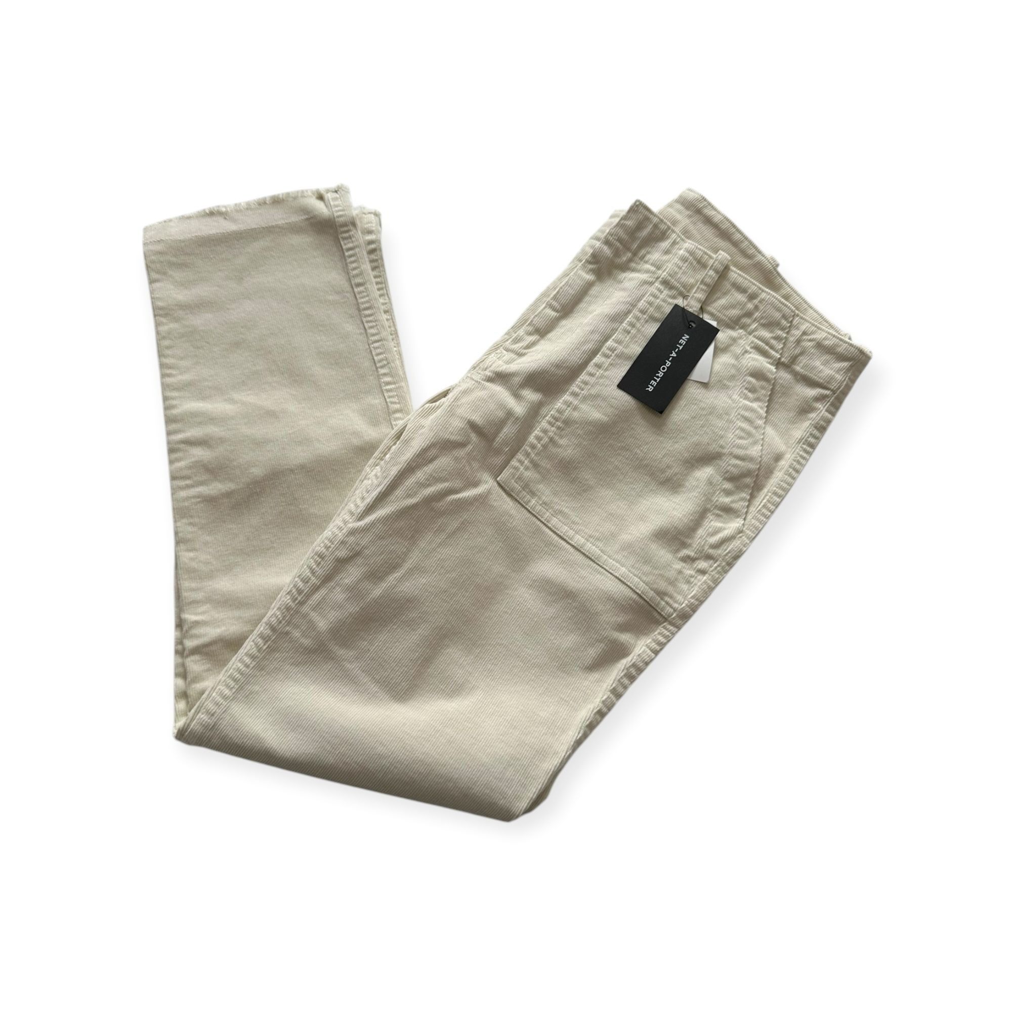Nili Lotan Nili Lotan Jenna Pants in Corduroy, Winter White, 6 Size 28" / US 6 / IT 42 - 3 Thumbnail