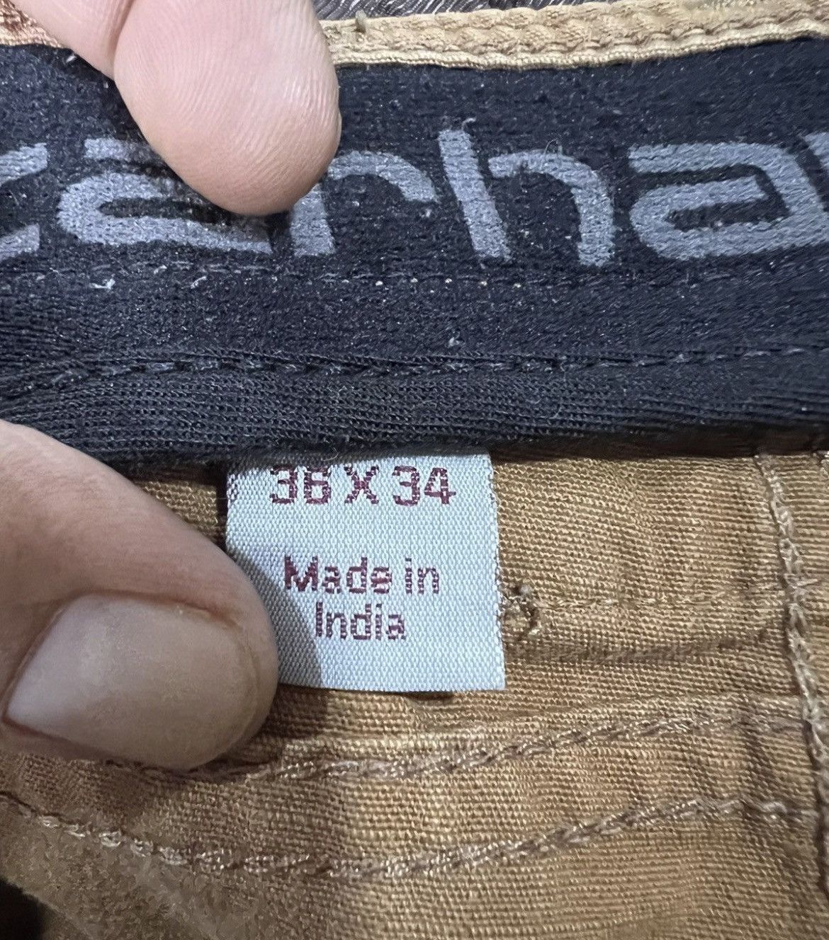 Carhartt 🔥Crazy Rare Carhartt Ripstop Multipockets Double Knee Size US 35 - 21 Thumbnail