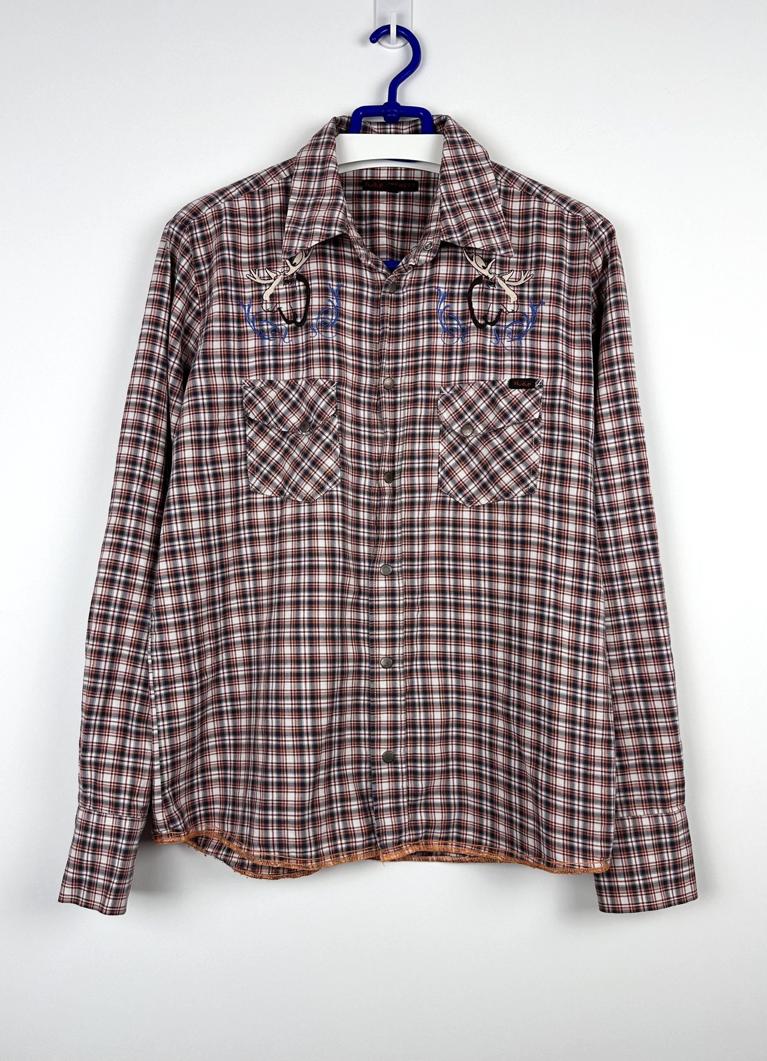 Nudie Jeans Nudie Jeans button up shirt checked hunting Size US L / EU 52-54 / 3 - 1 Thumbnail