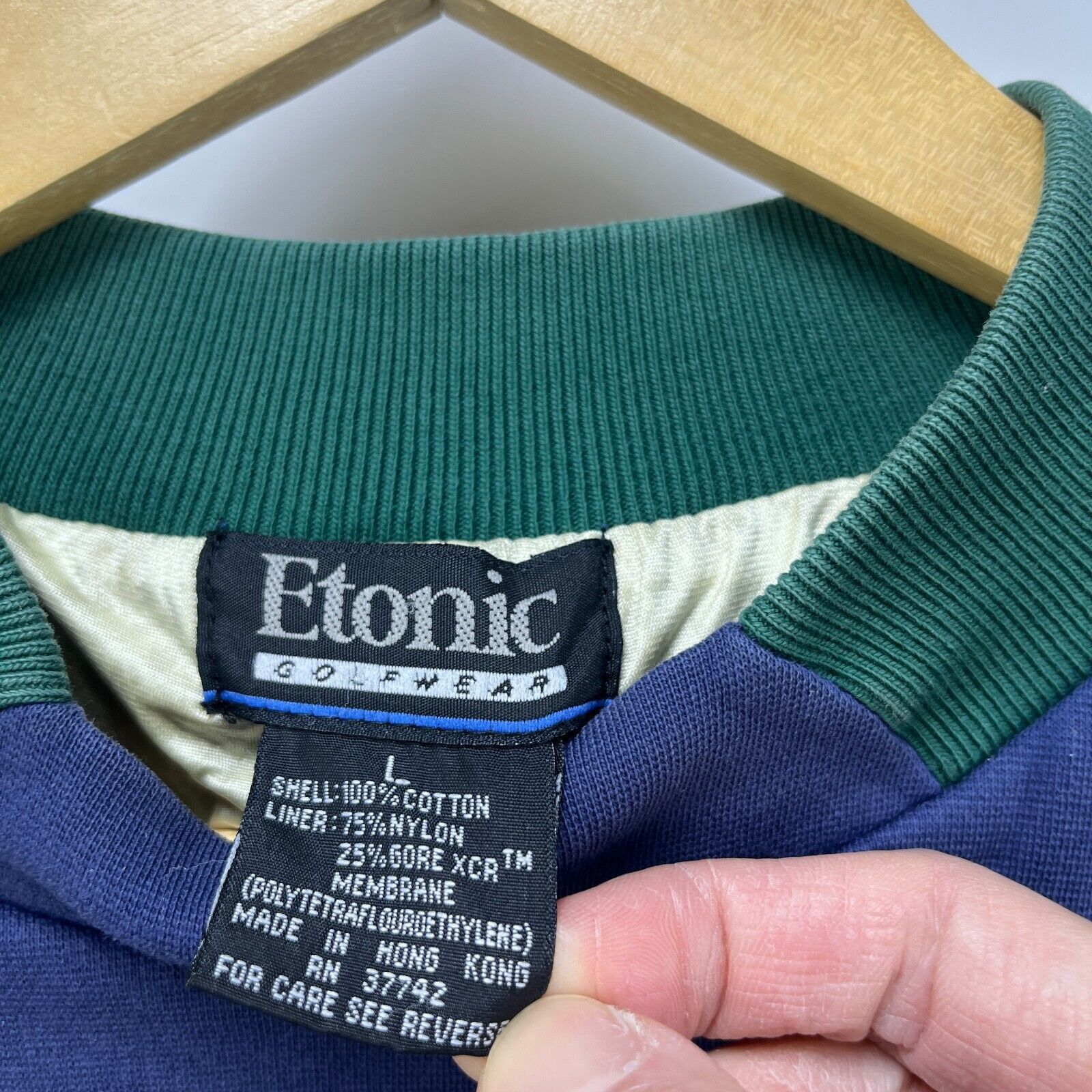 Vintage Vintage 90s Etonic Golfwear Embroidered Goretex Large Golf Size US L / EU 52-54 / 3 - 4 Thumbnail