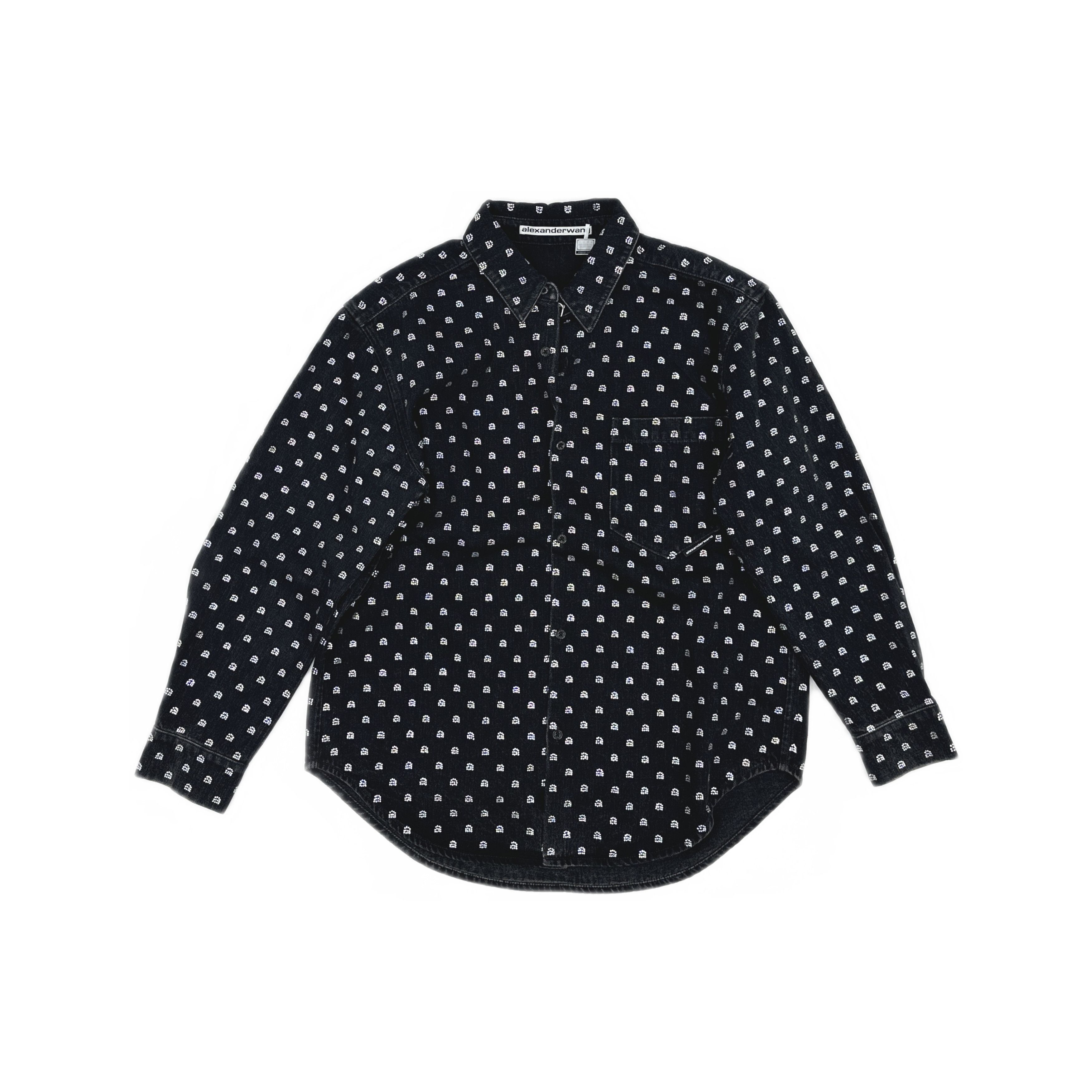Alexander Wang Alexander Wang Crystal Polka Dot Denim Jacket Size S Size S / US 4 / IT 40 - 1 Thumbnail