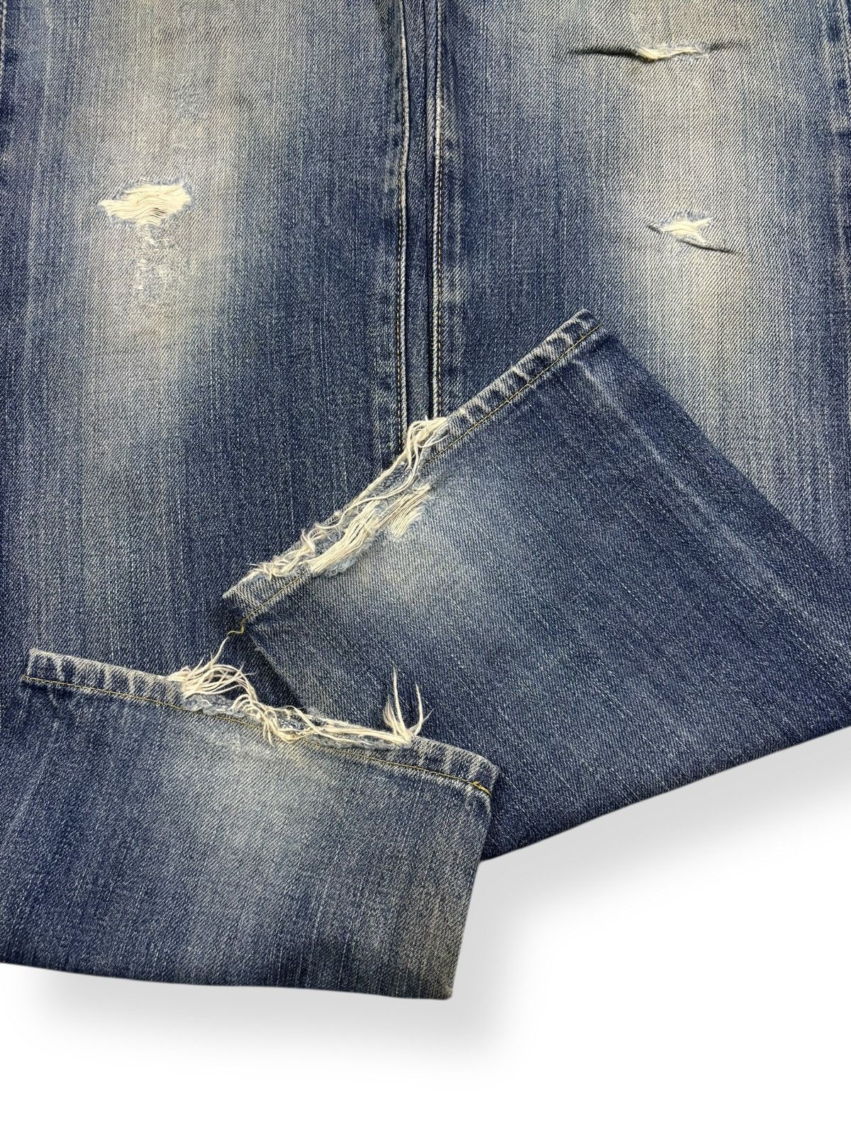 Levi's Vintage 90s Levis 502 Big E Selvedge Distressed Grunge Jeans Size US 29 - 12 Thumbnail
