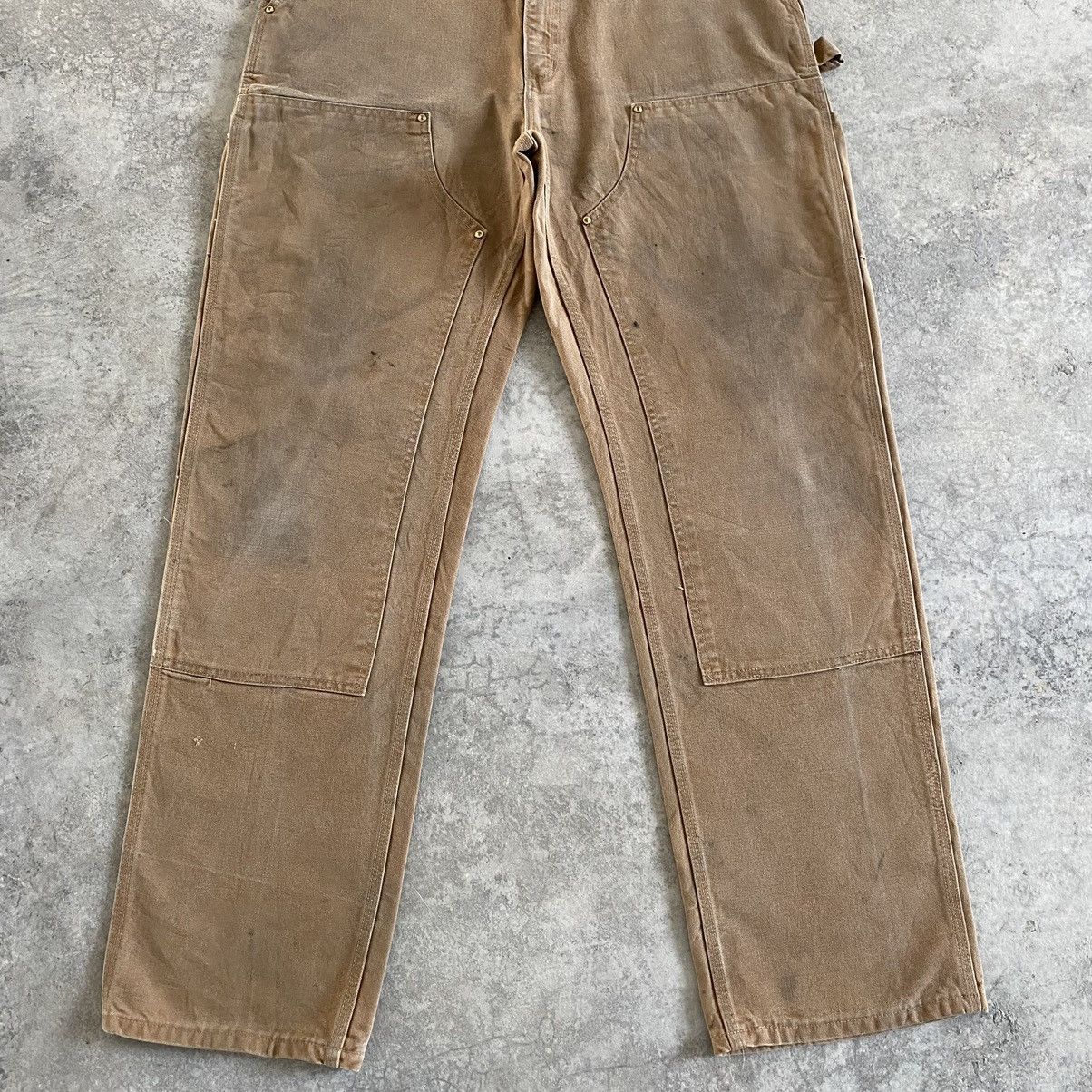Carhartt VTG Carhartt Double Knee Faded Dirty Carpenter Work Pants Size US 35 - 2 Thumbnail