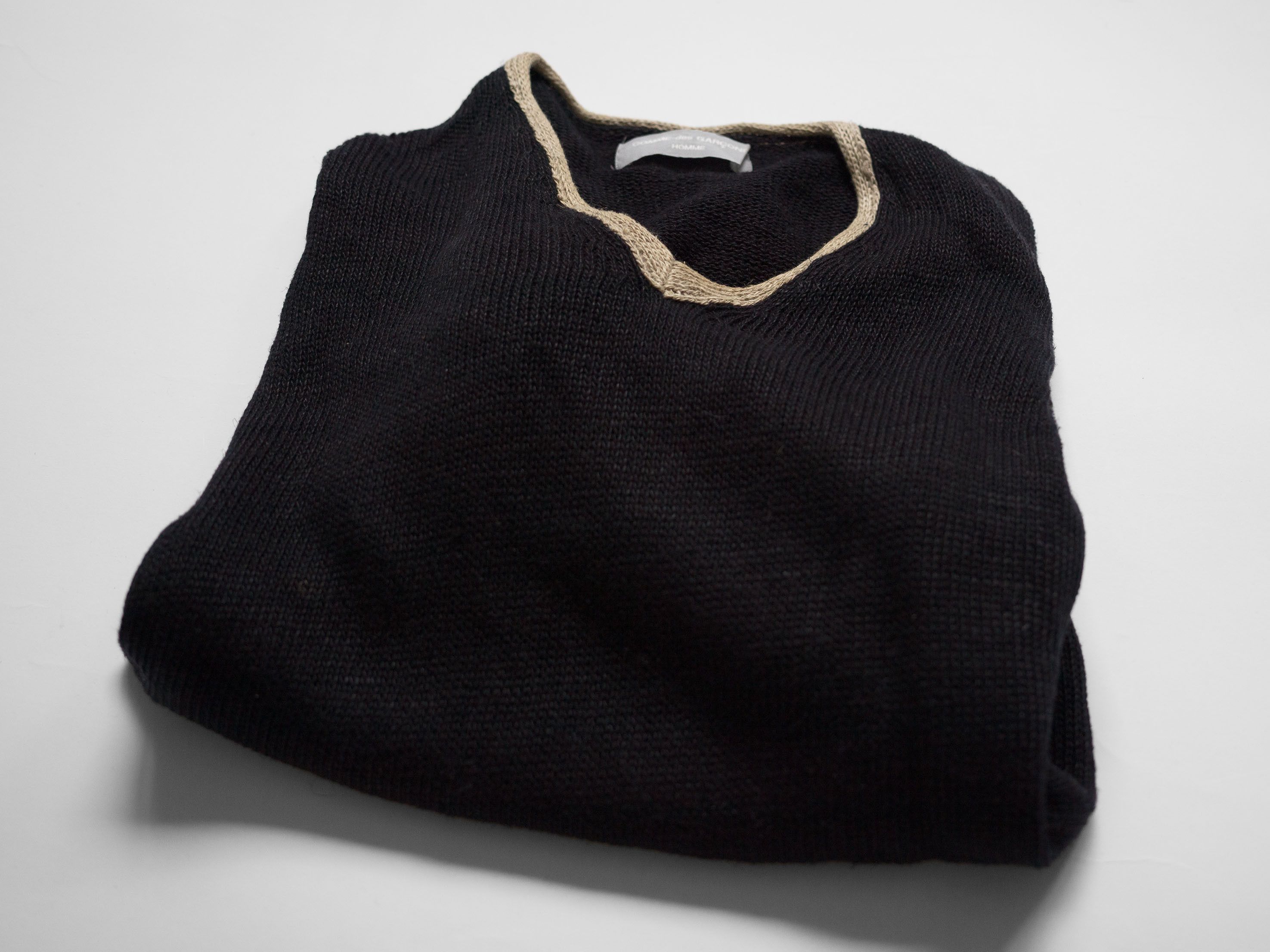 Comme des Garcons Homme AD1997 COMME des GARCONS HOMME KNIT LINEN SWEATER Size US M / EU 48-50 / 2 - 4 Thumbnail